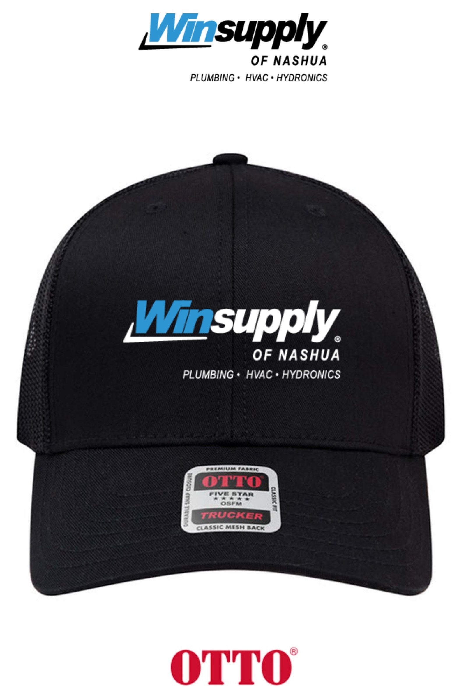 **BULK BUY SPECIAL** OTTO CAP® 6 Panel Mid Profile Mesh Back Trucker Hat - Winsupply of Nashua NH