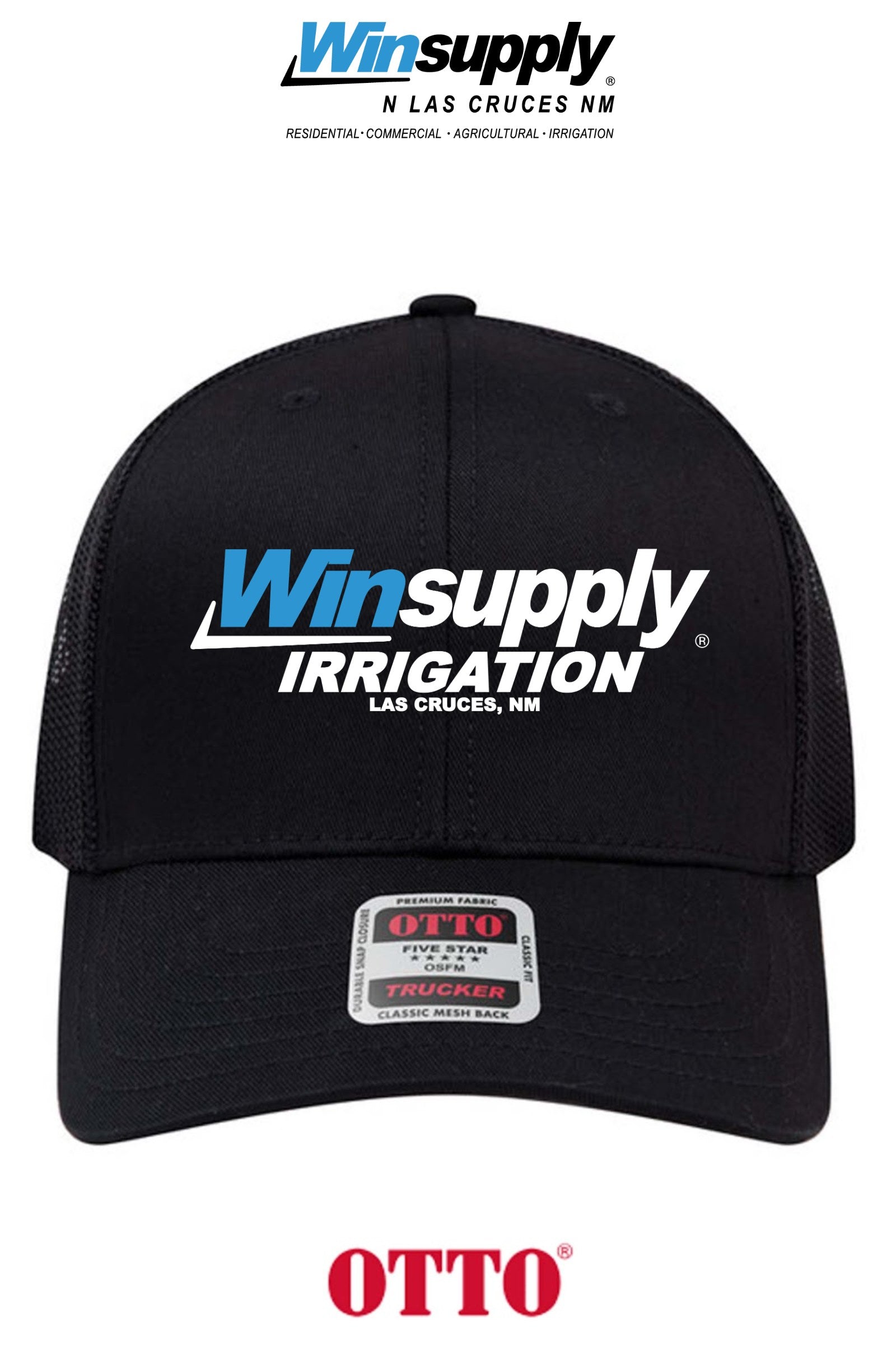 **BULK BUY SPECIAL** OTTO CAP® 6 Panel Mid Profile Mesh Back Trucker Hat - Winsupply N Las Cruces NM