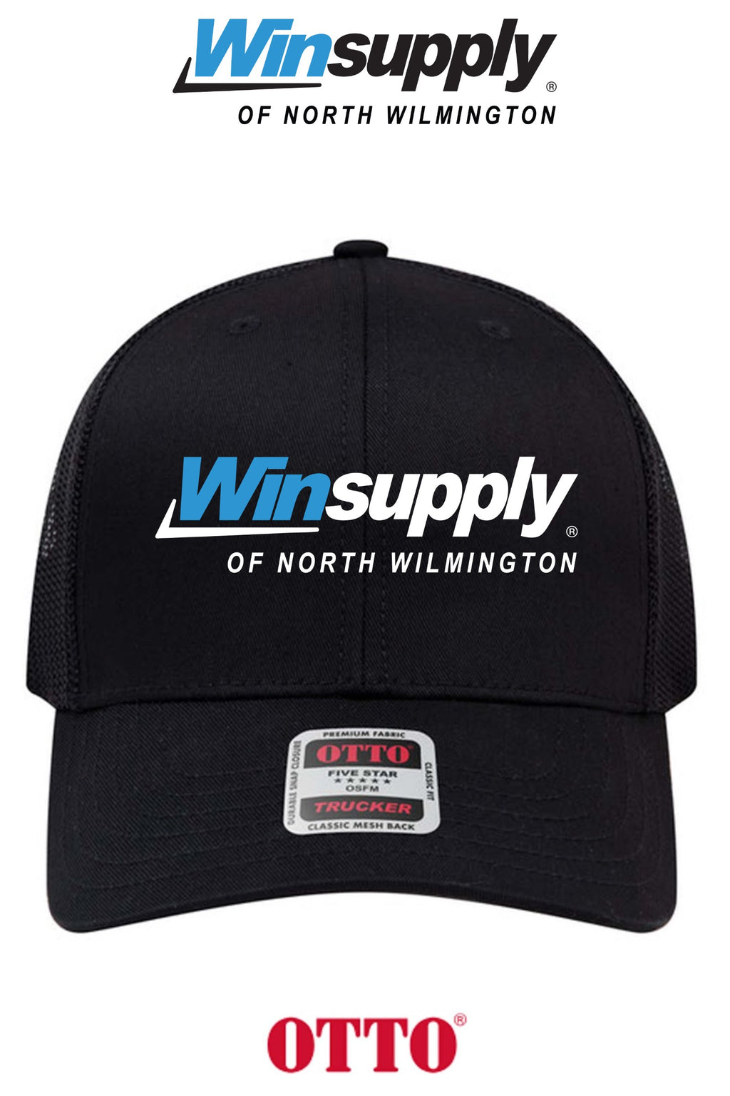 **BULK BUY SPECIAL** OTTO CAP® 6 Panel Mid Profile Mesh Back Trucker Hat - Winsupply N Wilmington NC