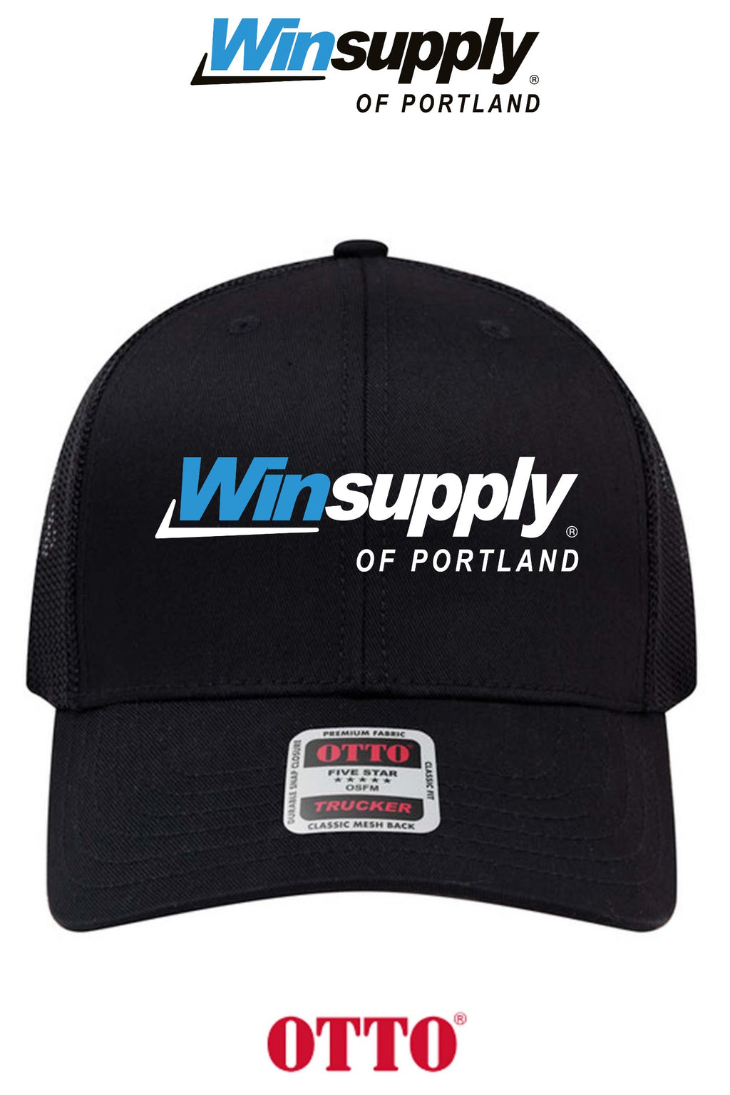**BULK BUY SPECIAL** OTTO CAP® 6 Panel Mid Profile Mesh Back Trucker Hat - Winsupply of Portland
