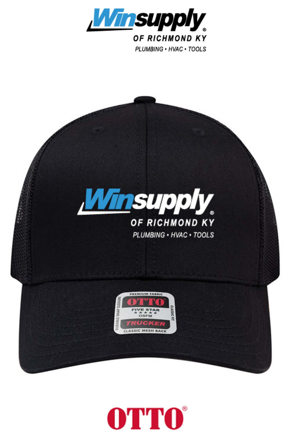 **BULK BUY SPECIAL** OTTO CAP® 6 Panel Mid Profile Mesh Back Trucker Hat - Winsupply of Richmond KY