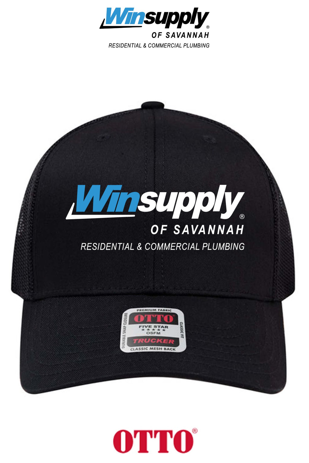 **BULK BUY SPECIAL** OTTO CAP® 6 Panel Mid Profile Mesh Back Trucker Hat - Winsupply of Savannah