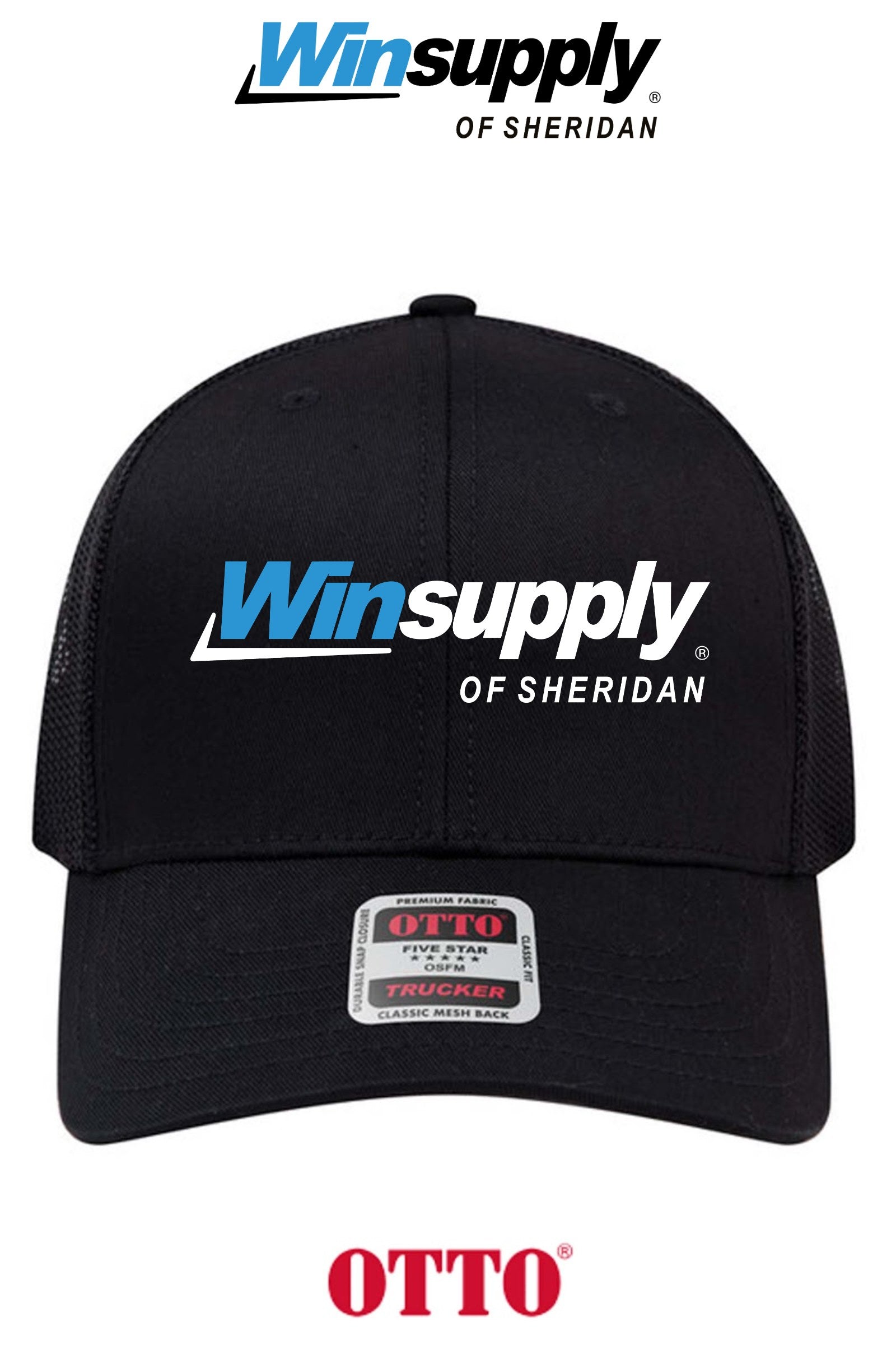 **BULK BUY SPECIAL** OTTO CAP® 6 Panel Mid Profile Mesh Back Trucker Hat - Winsupply of Sheridan