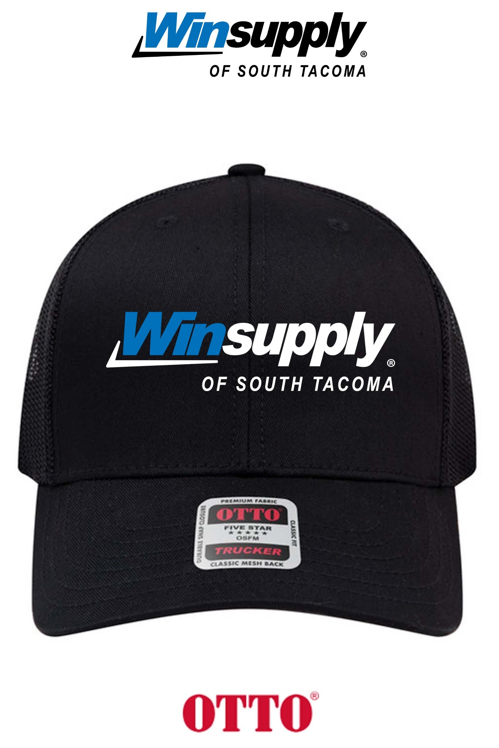 **BULK BUY SPECIAL** OTTO CAP® 6 Panel Mid Profile Mesh Back Trucker Hat - Winsupply of South Tacoma