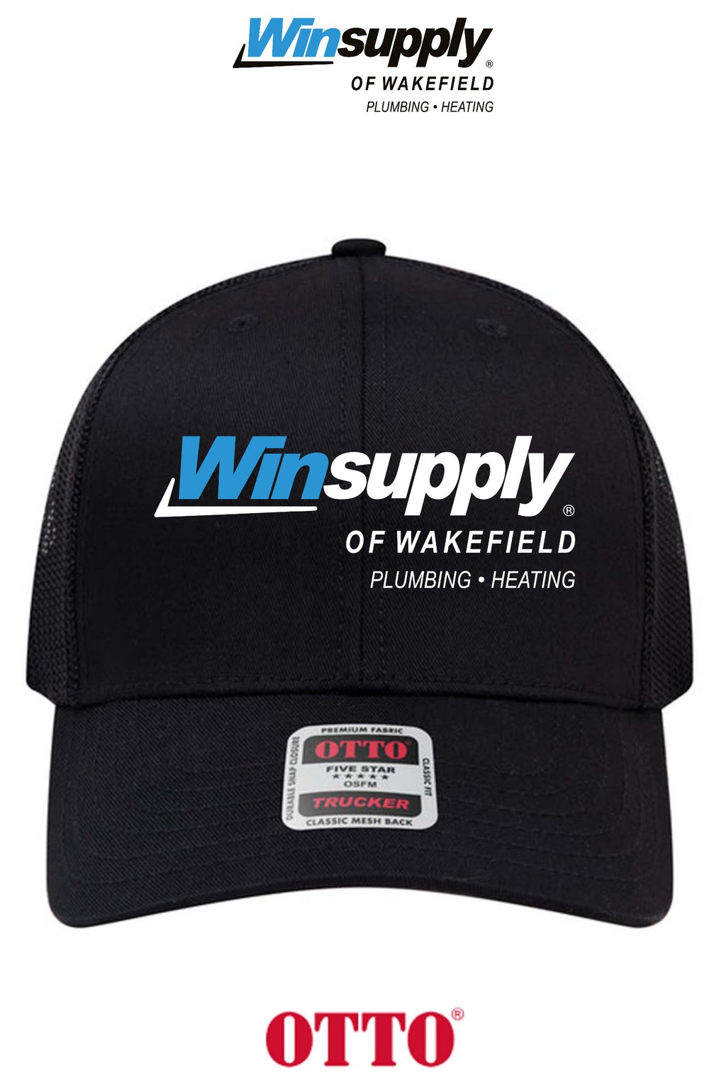 **BULK BUY SPECIAL** OTTO CAP® 6 Panel Mid Profile Mesh Back Trucker Hat - Winsupply of Wakefield