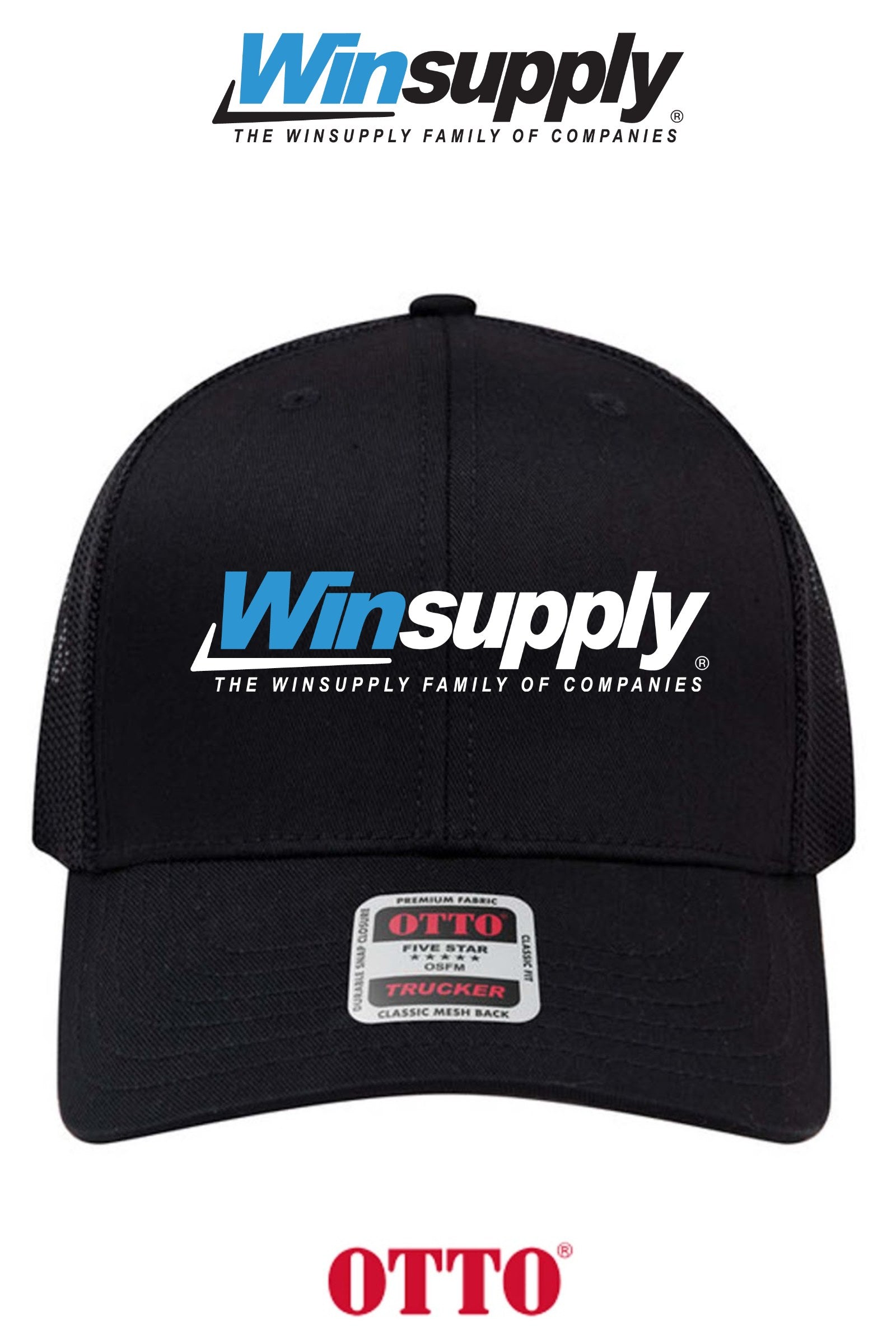 **BULK BUY SPECIAL** OTTO CAP® 6 Panel Mid Profile Mesh Back Trucker Hat - Winsupply of West Hartford