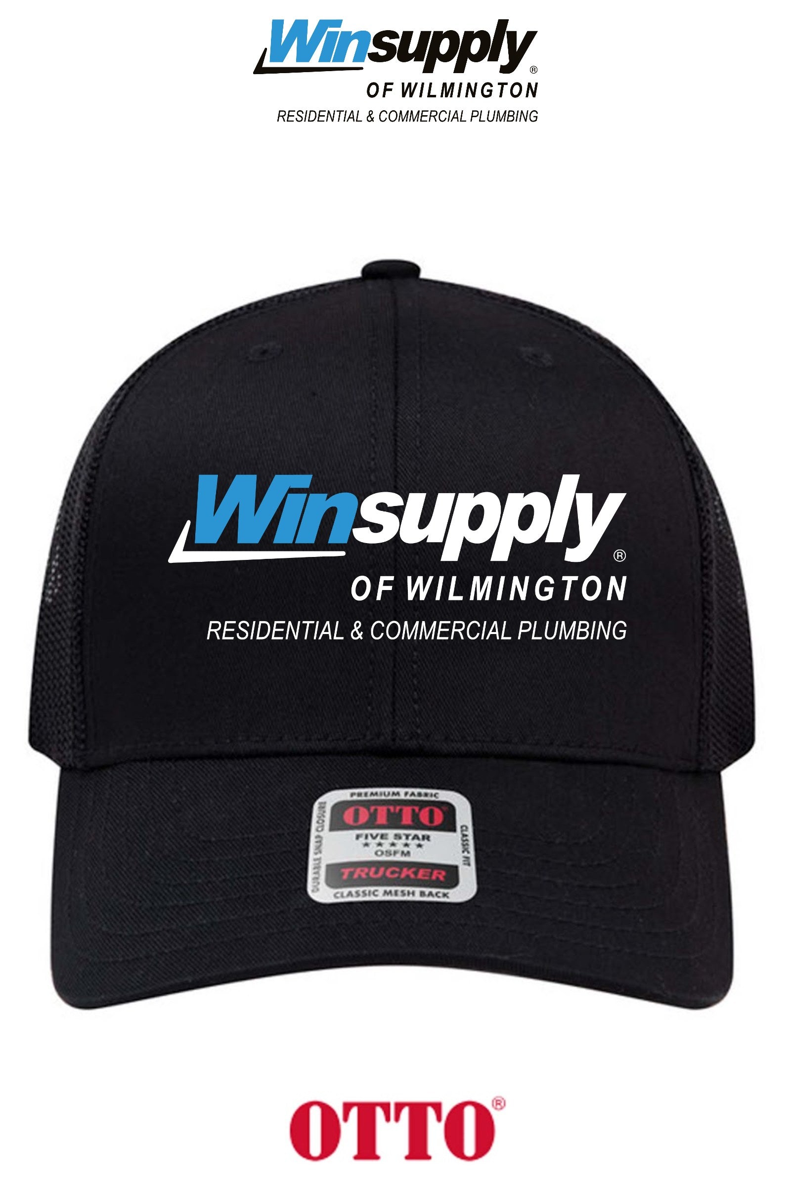 **BULK BUY SPECIAL** OTTO CAP® 6 Panel Mid Profile Mesh Back Trucker Hat - Winsupply of Wilmington
