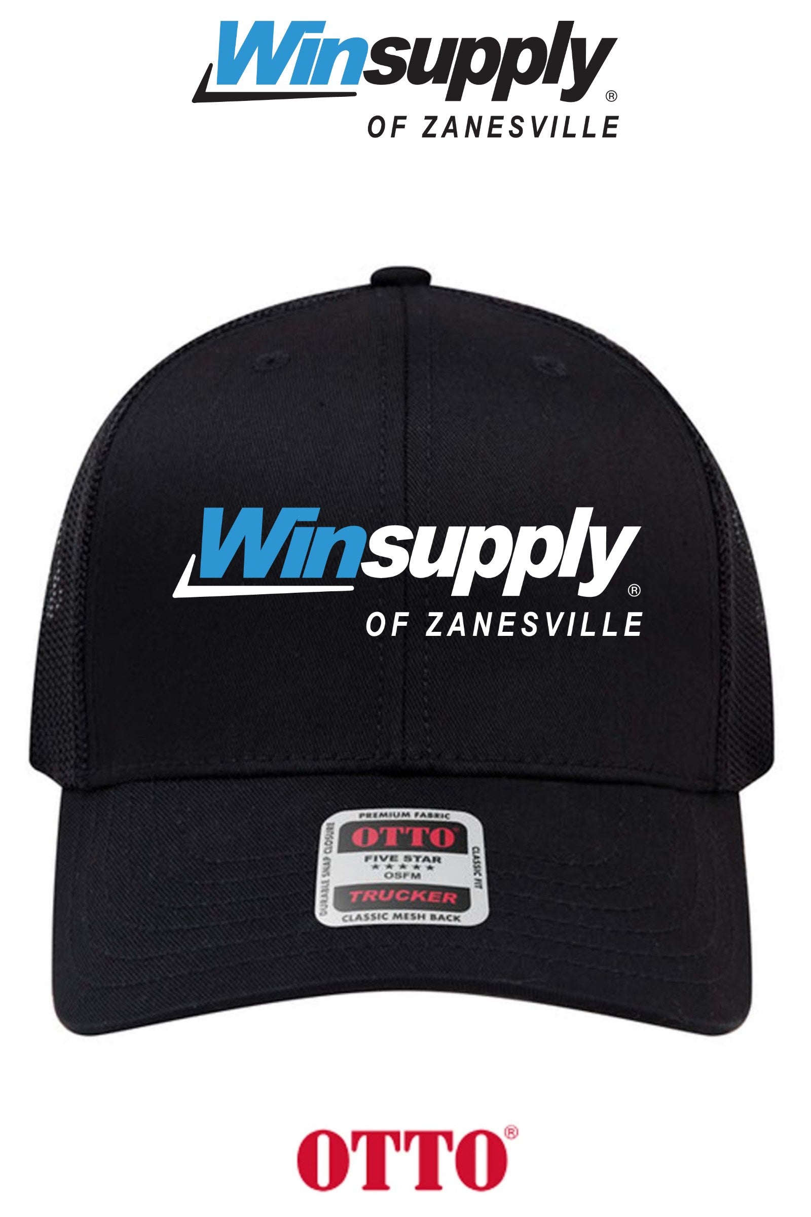 **BULK BUY SPECIAL** OTTO CAP® 6 Panel Mid Profile Mesh Back Trucker Hat - Winsupply of Zanesville