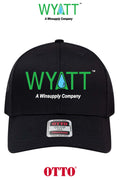 **BULK BUY SPECIAL** OTTO CAP® 6 Panel Mid Profile Mesh Back Trucker Hat - Wyatt Irrigation of Santa Rosa