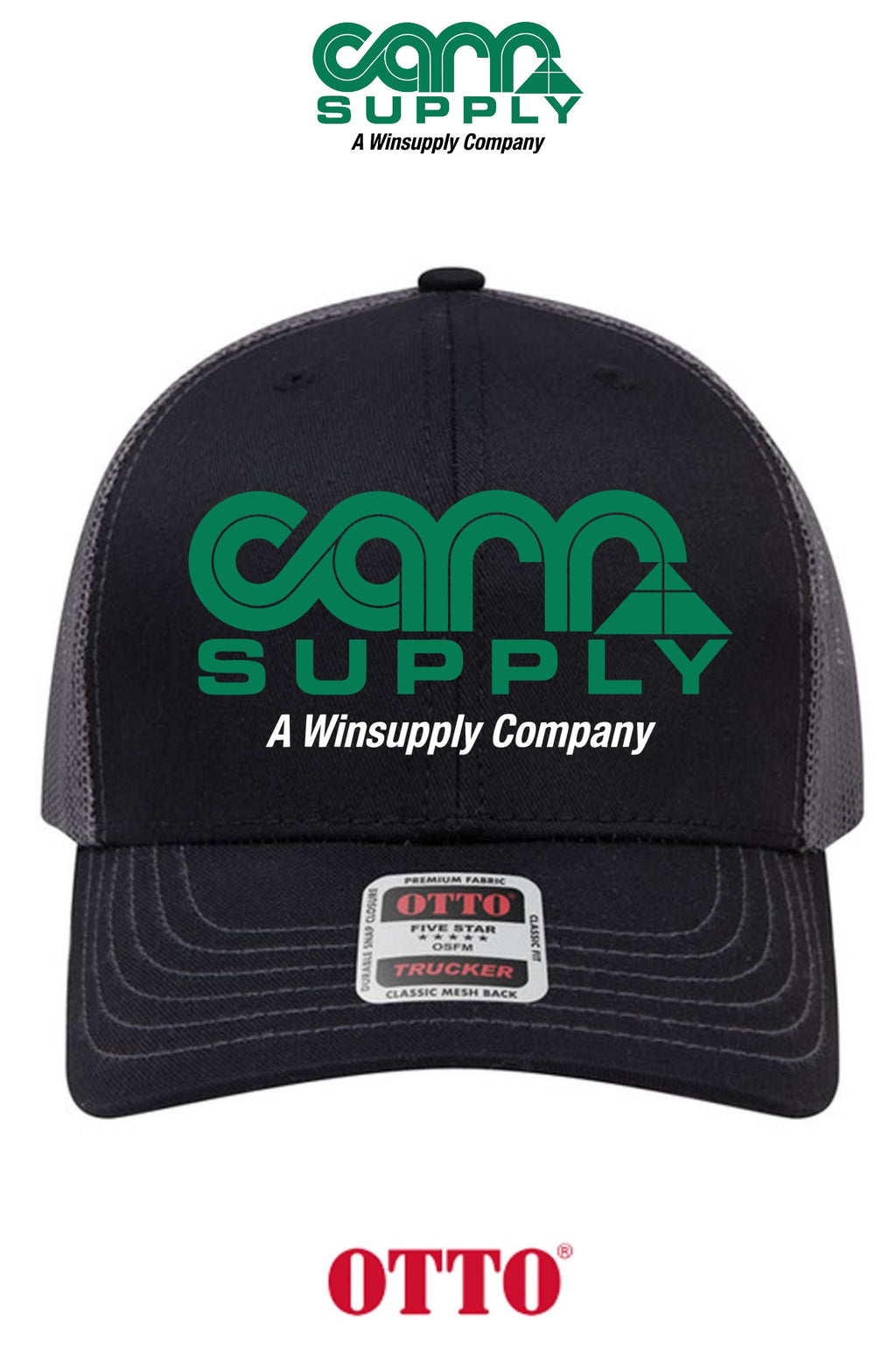 **BULK BUY SPECIAL** OTTO CAP® 6 Panel Mid Profile Mesh Back Trucker Hat - Carr Supply - Lancaster