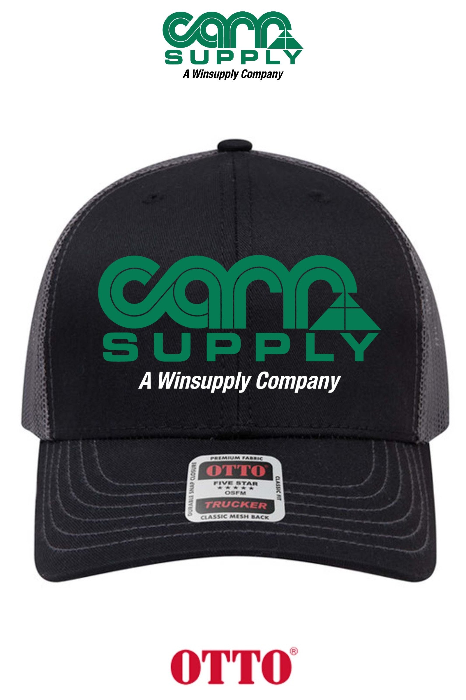 **BULK BUY SPECIAL** OTTO CAP® 6 Panel Mid Profile Mesh Back Trucker Hat - Carr Supply - Lancaster