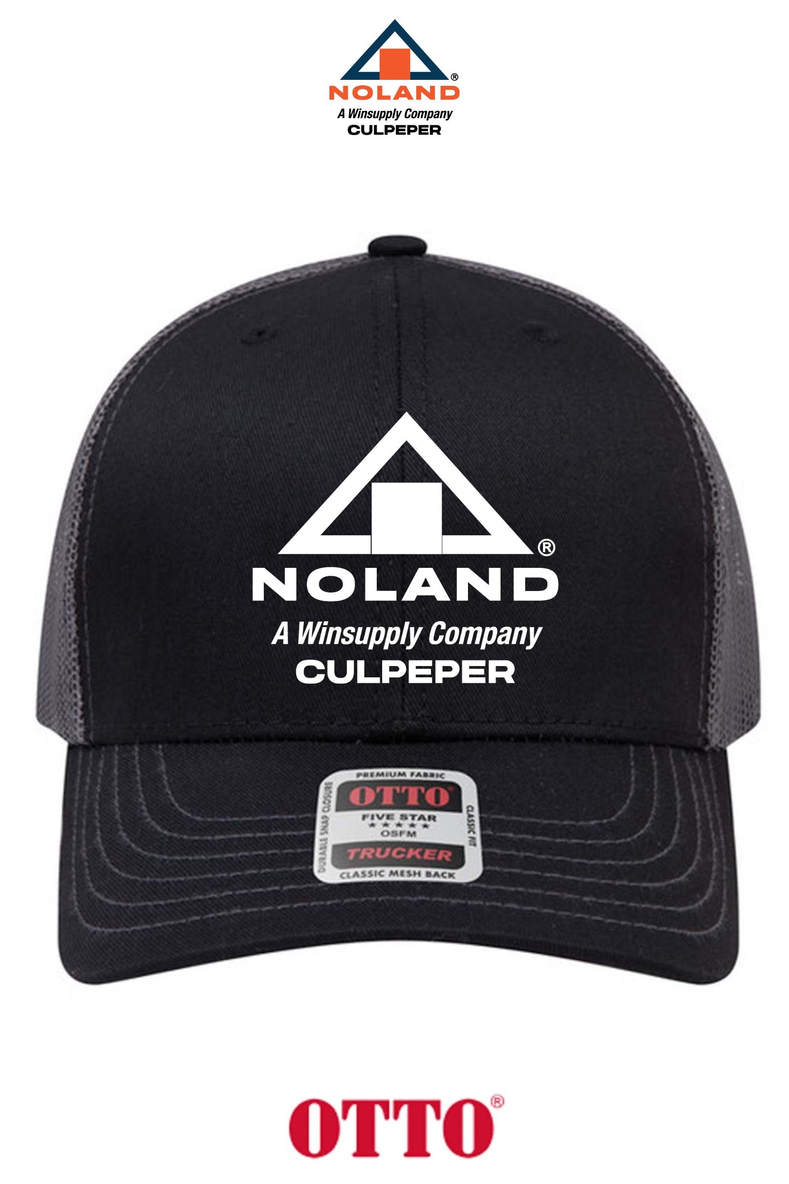 **BULK BUY SPECIAL** OTTO CAP® 6 Panel Mid Profile Mesh Back Trucker Hat - Culpeper Noland