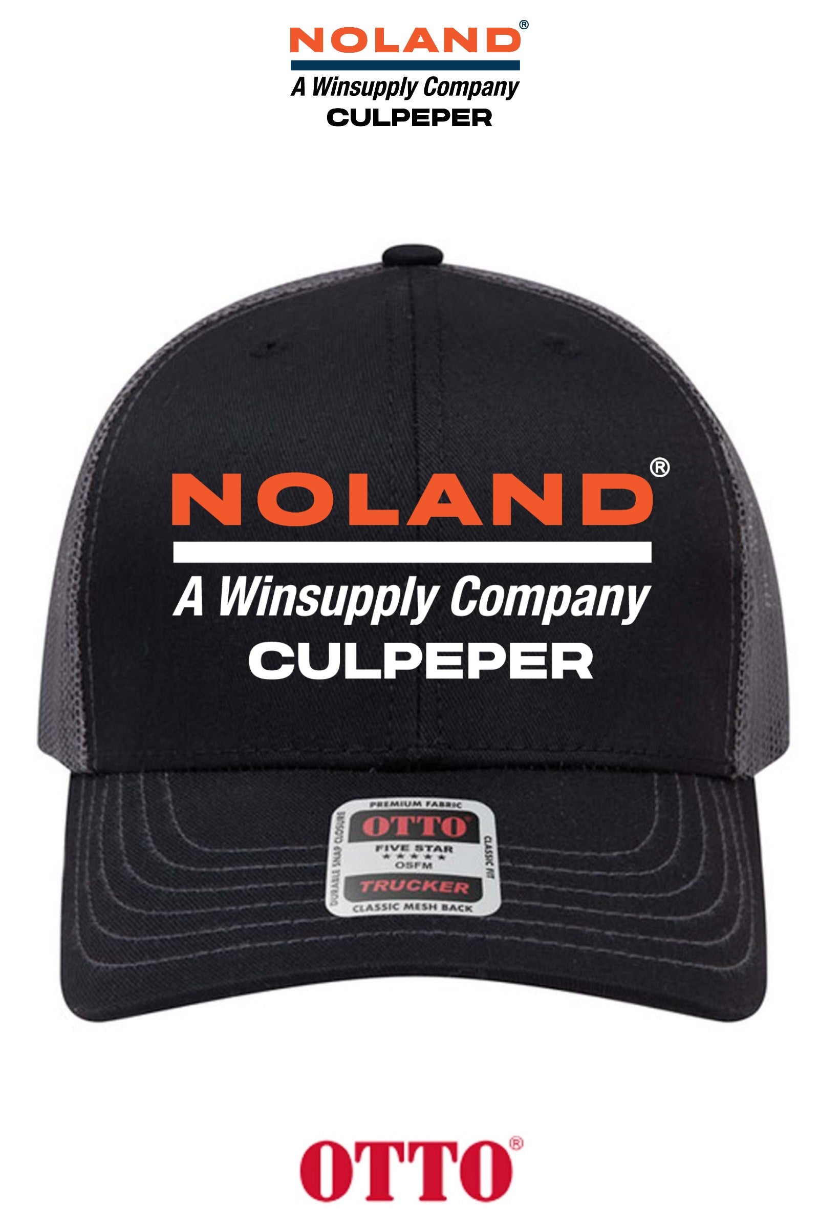**BULK BUY SPECIAL** OTTO CAP® 6 Panel Mid Profile Mesh Back Trucker Hat - Culpeper Noland