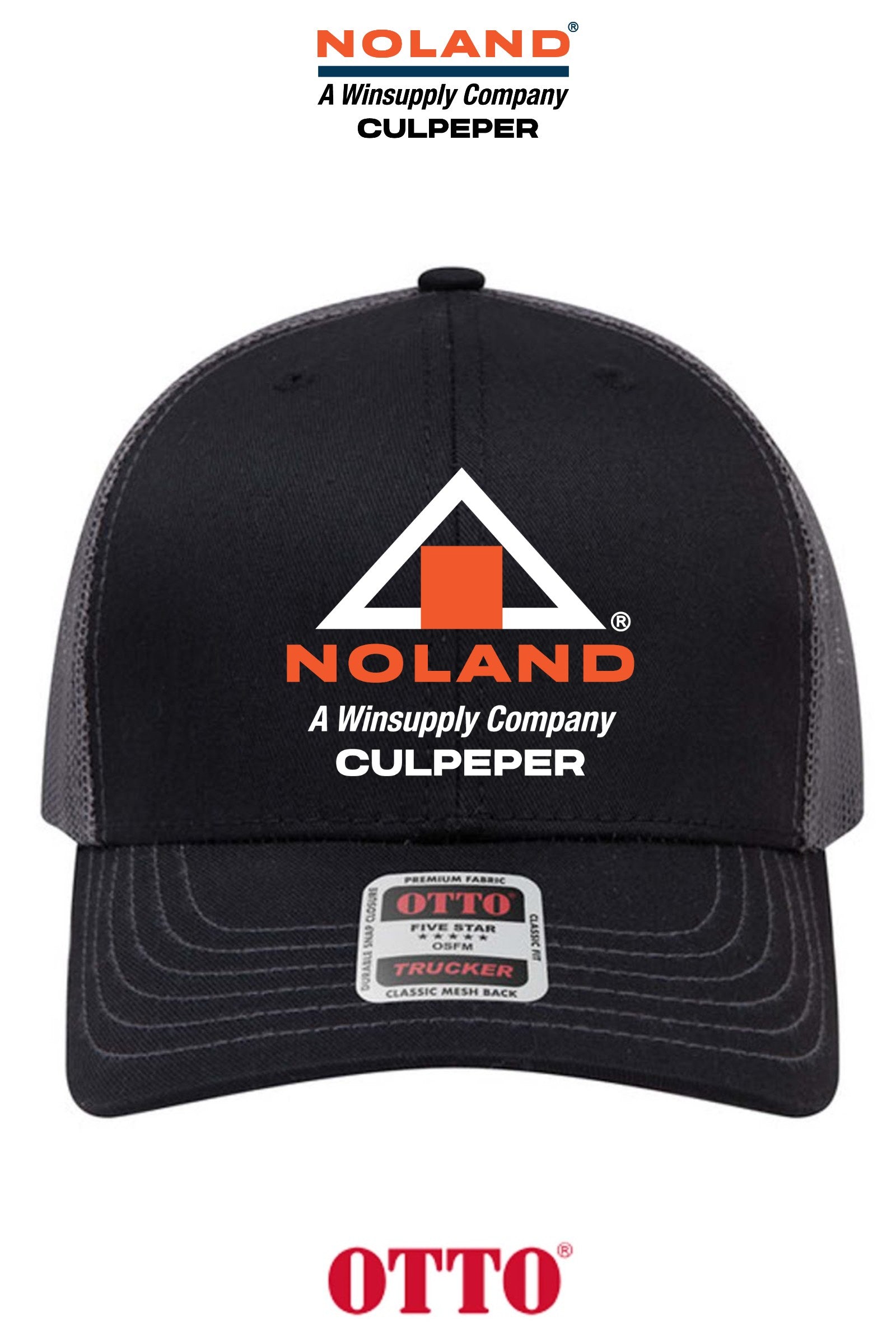 **BULK BUY SPECIAL** OTTO CAP® 6 Panel Mid Profile Mesh Back Trucker Hat - Culpeper Noland