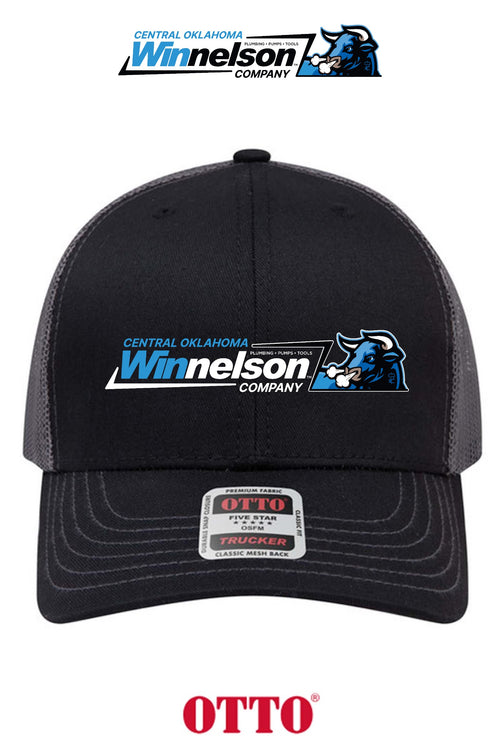 **BULK BUY SPECIAL** OTTO CAP® 6 Panel Mid Profile Mesh Back Trucker Hat - Winnelson Central Oklahoma