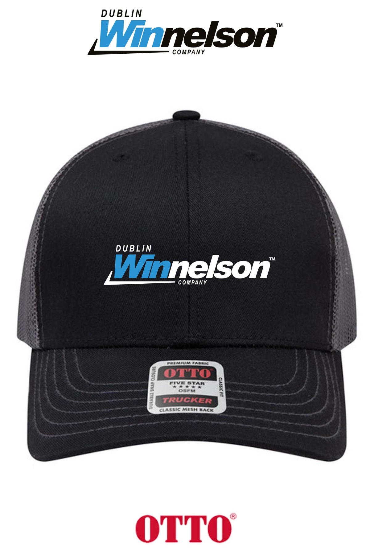 **BULK BUY SPECIAL** OTTO CAP® 6 Panel Mid Profile Mesh Back Trucker Hat - Dublin Winnelson