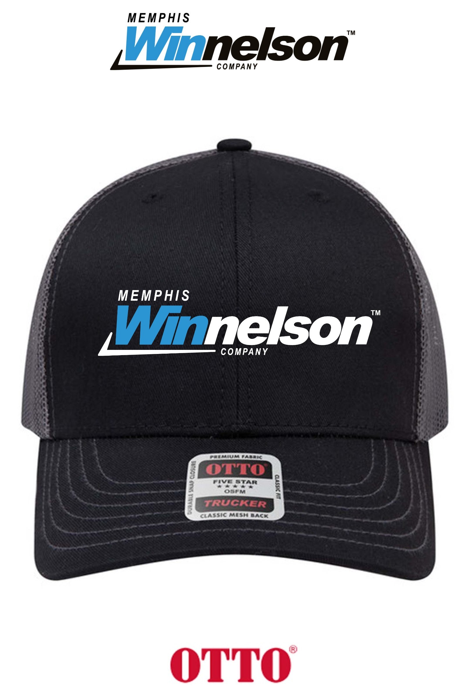 **BULK BUY SPECIAL** OTTO CAP® 6 Panel Mid Profile Mesh Back Trucker Hat - Memphis Winnelson