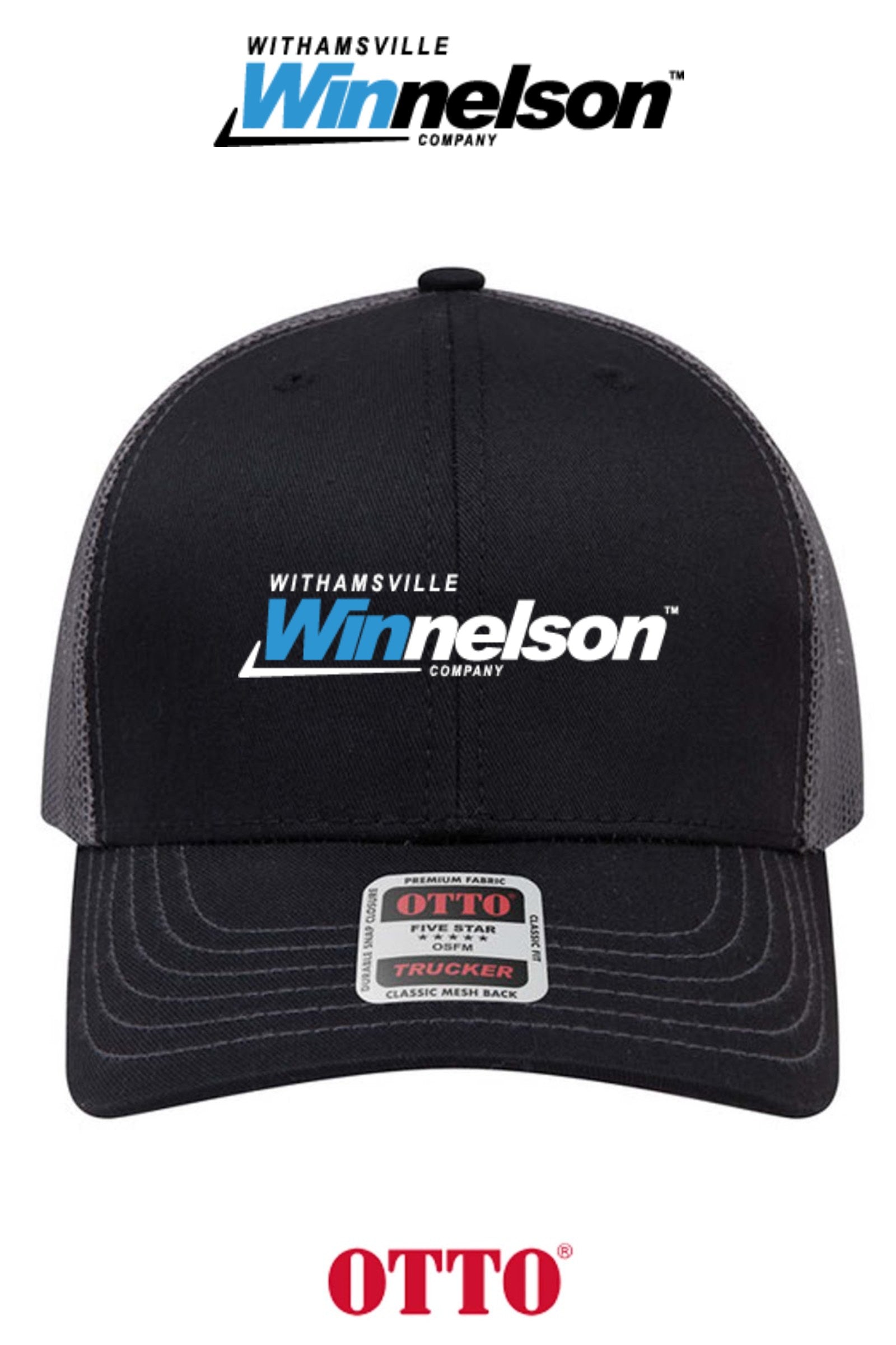 **BULK BUY SPECIAL** OTTO CAP® 6 Panel Mid Profile Mesh Back Trucker Hat - Withamsville Winnelson