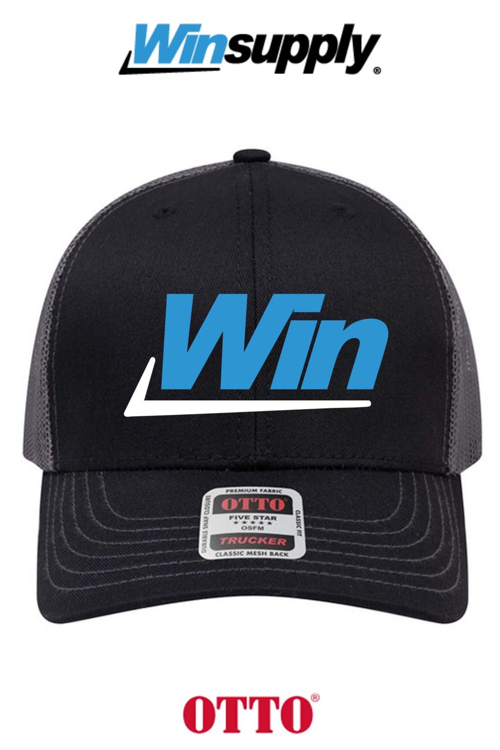 **BULK BUY SPECIAL** OTTO CAP® 6 Panel Mid Profile Mesh Back Trucker Hat - Winsupply INC.