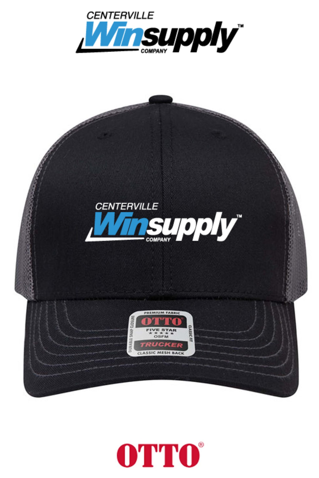 **BULK BUY SPECIAL** OTTO CAP® 6 Panel Mid Profile Mesh Back Trucker Hat - Winsupply of Centerville OH