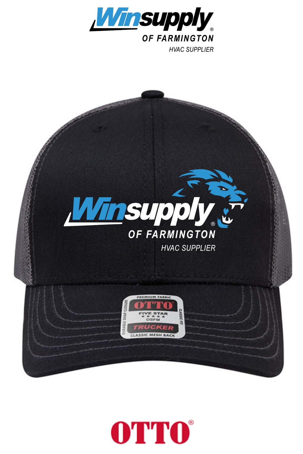 **BULK BUY SPECIAL** OTTO CAP® 6 Panel Mid Profile Mesh Back Trucker Hat - Winsupply of Farmington