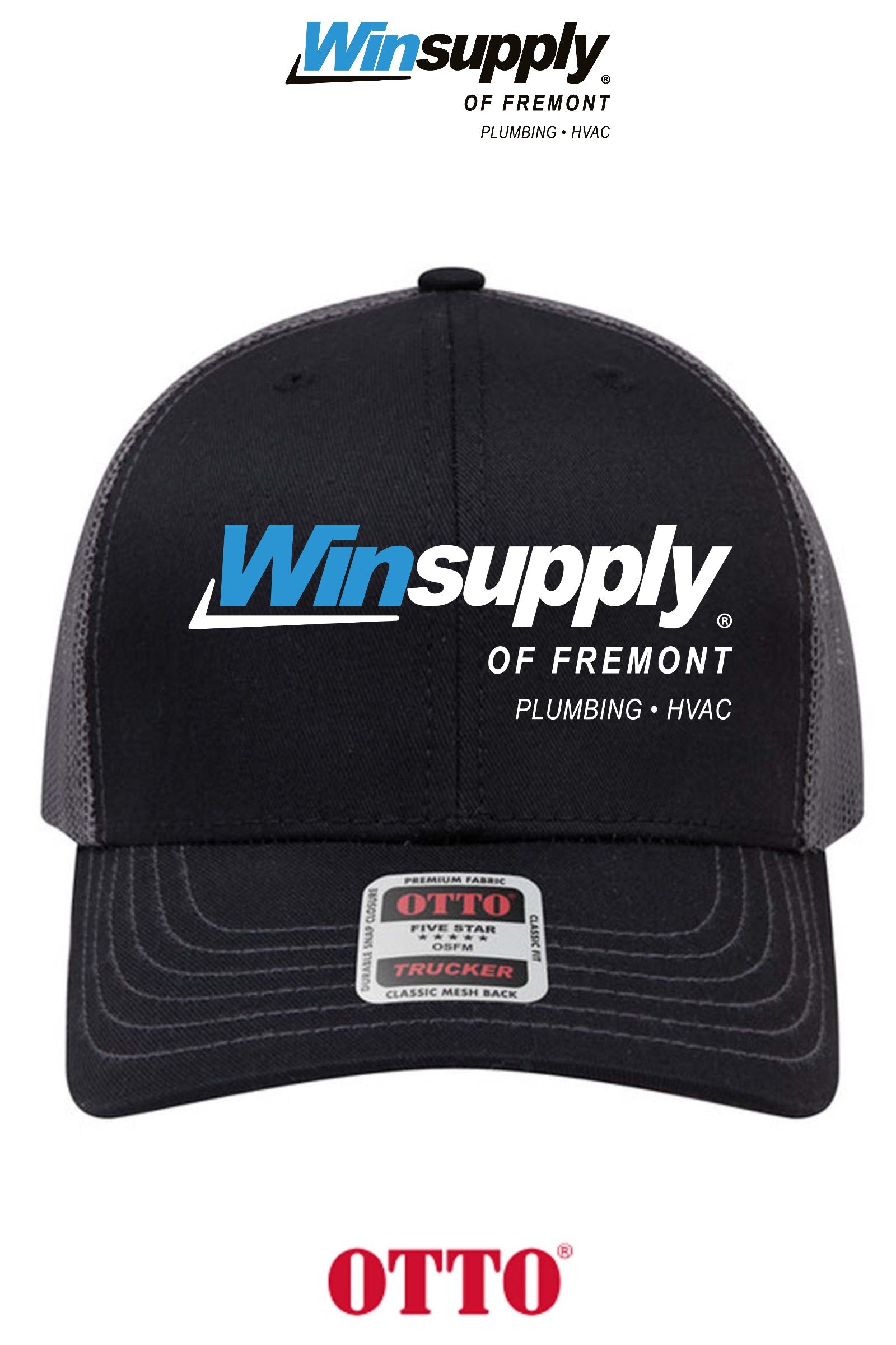 **BULK BUY SPECIAL** OTTO CAP® 6 Panel Mid Profile Mesh Back Trucker Hat - Winsupply of Fremont