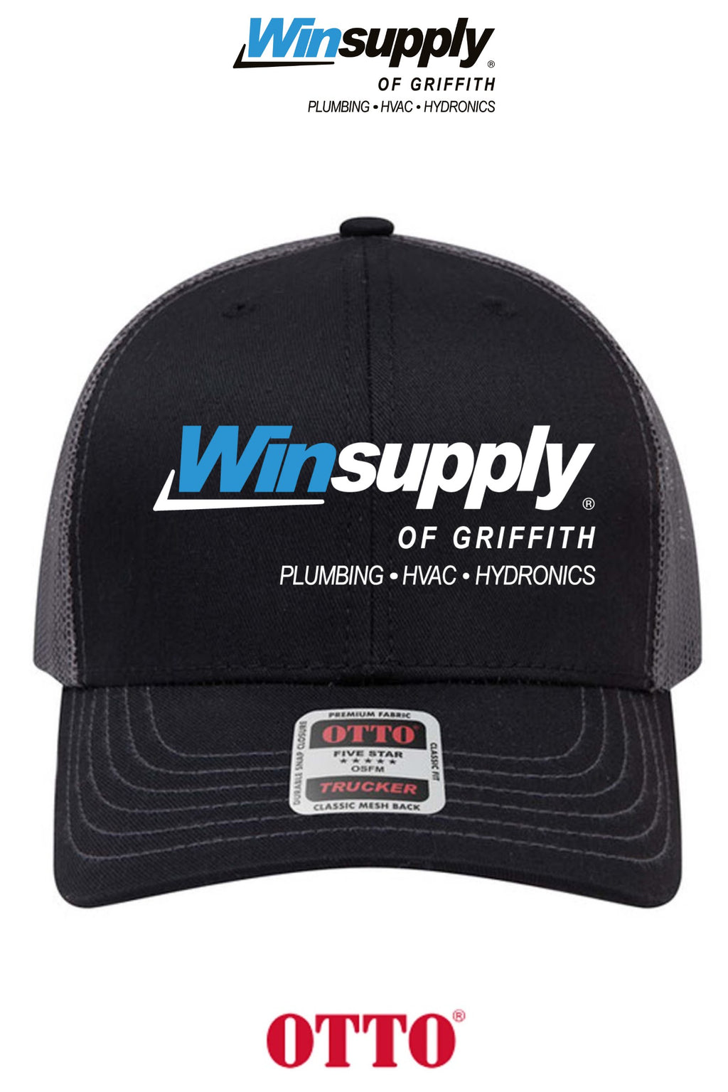 **BULK BUY SPECIAL** OTTO CAP® 6 Panel Mid Profile Mesh Back Trucker Hat - Winsupply of Griffith