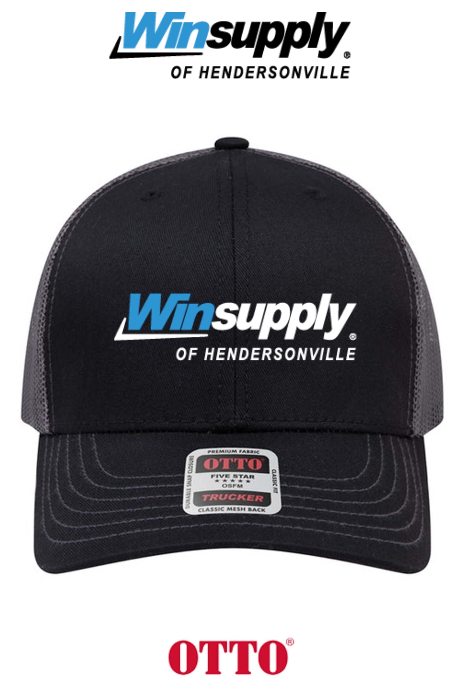 **BULK BUY SPECIAL** OTTO CAP® 6 Panel Mid Profile Mesh Back Trucker Hat - Winsupply of Hendersonville