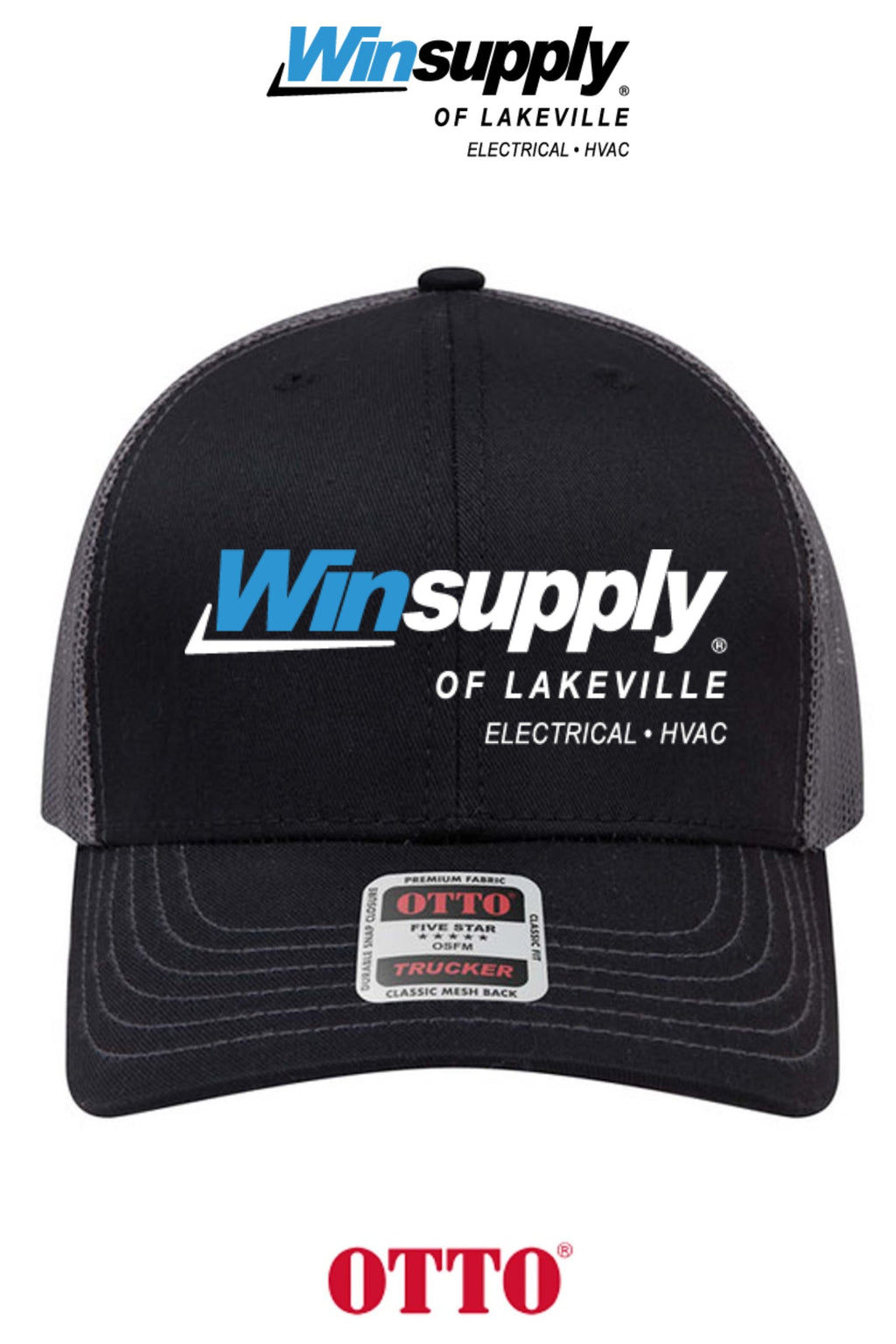 **BULK BUY SPECIAL** OTTO CAP® 6 Panel Mid Profile Mesh Back Trucker Hat - Winsupply of Lakeville