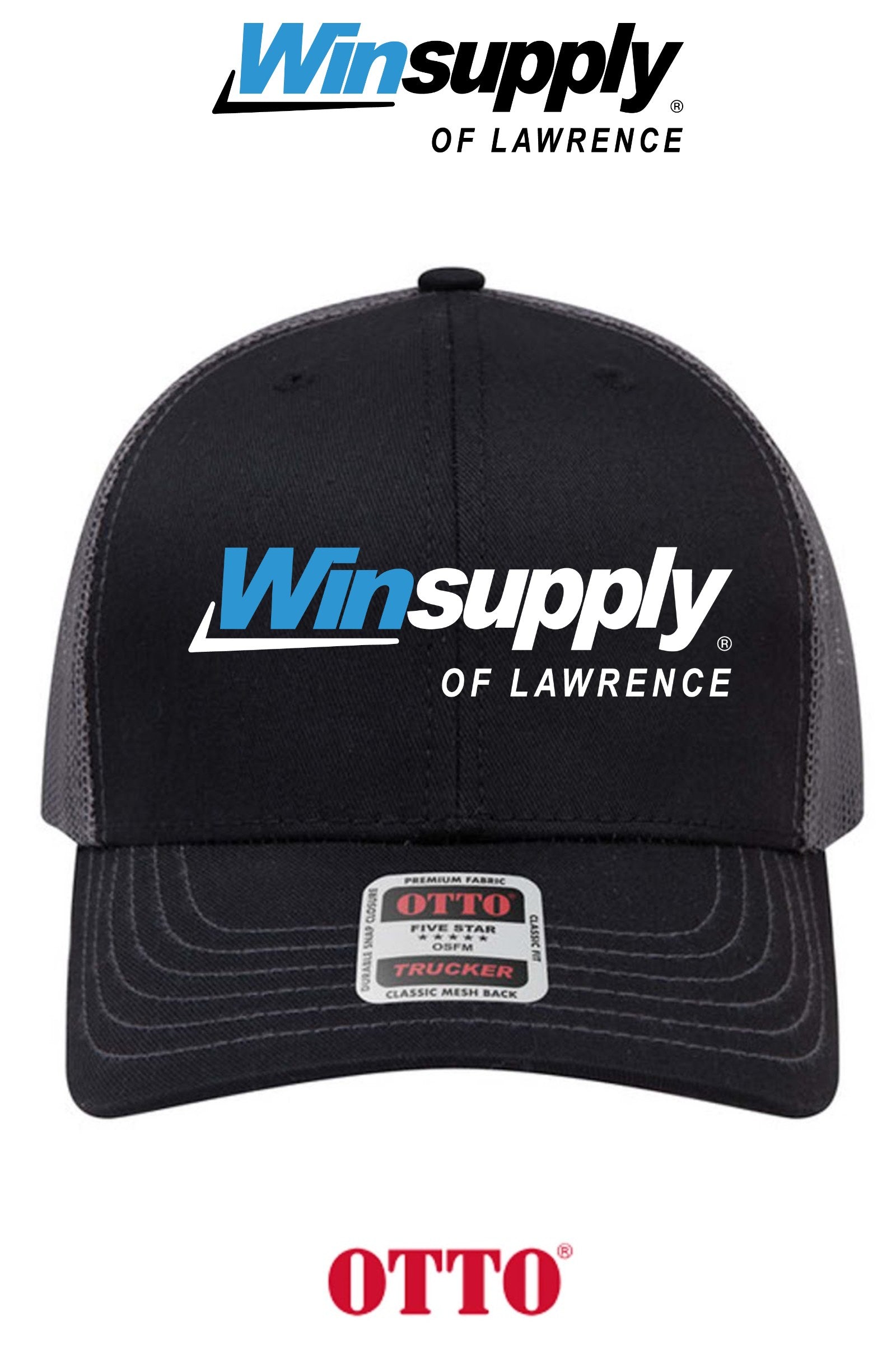 **BULK BUY SPECIAL** OTTO CAP® 6 Panel Mid Profile Mesh Back Trucker Hat - Winsupply of Lawrence