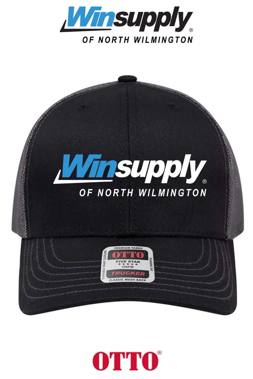**BULK BUY SPECIAL** OTTO CAP® 6 Panel Mid Profile Mesh Back Trucker Hat - Winsupply N Wilmington NC