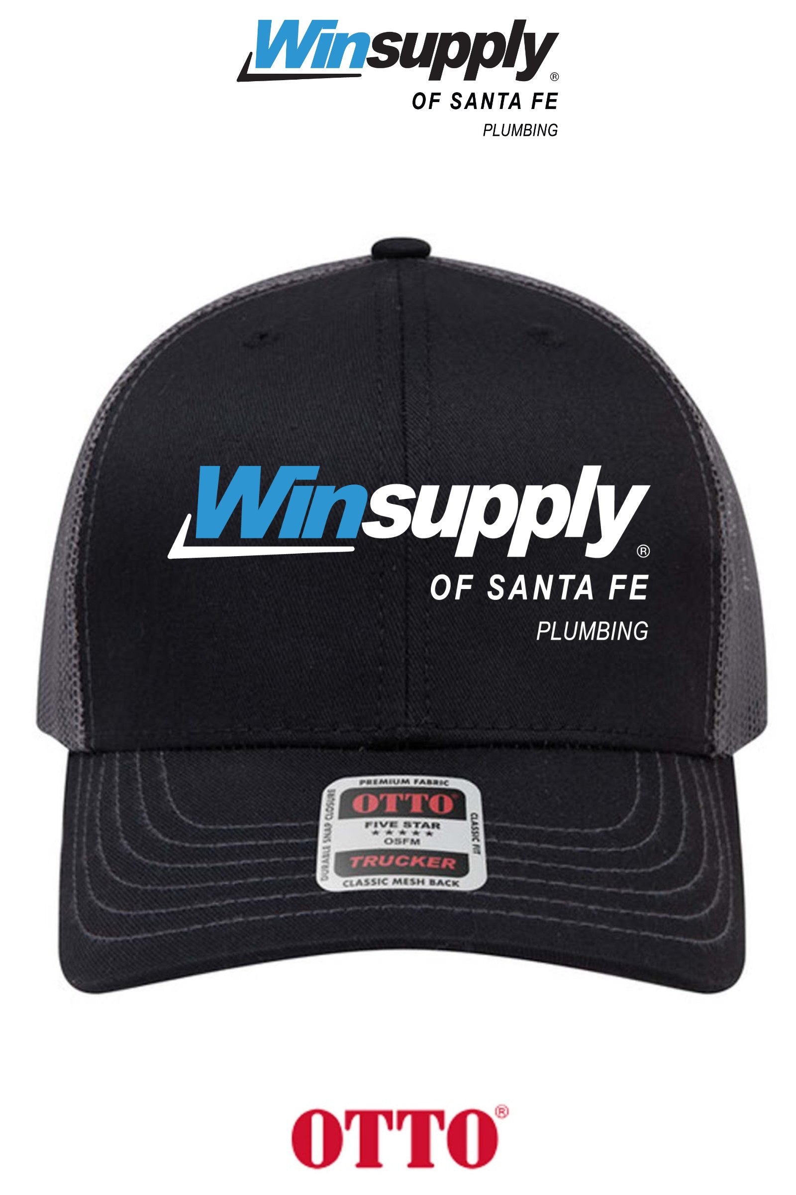**BULK BUY SPECIAL** OTTO CAP® 6 Panel Mid Profile Mesh Back Trucker Hat - Winsupply of Santa Fe