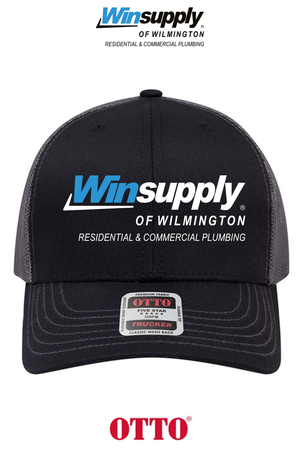 **BULK BUY SPECIAL** OTTO CAP® 6 Panel Mid Profile Mesh Back Trucker Hat - Winsupply of Wilmington