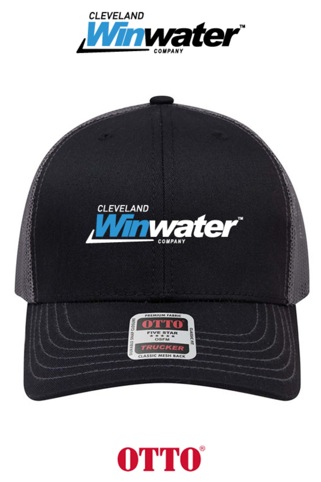 **BULK BUY SPECIAL** OTTO CAP® 6 Panel Mid Profile Mesh Back Trucker Hat - Winwater of Cleveland