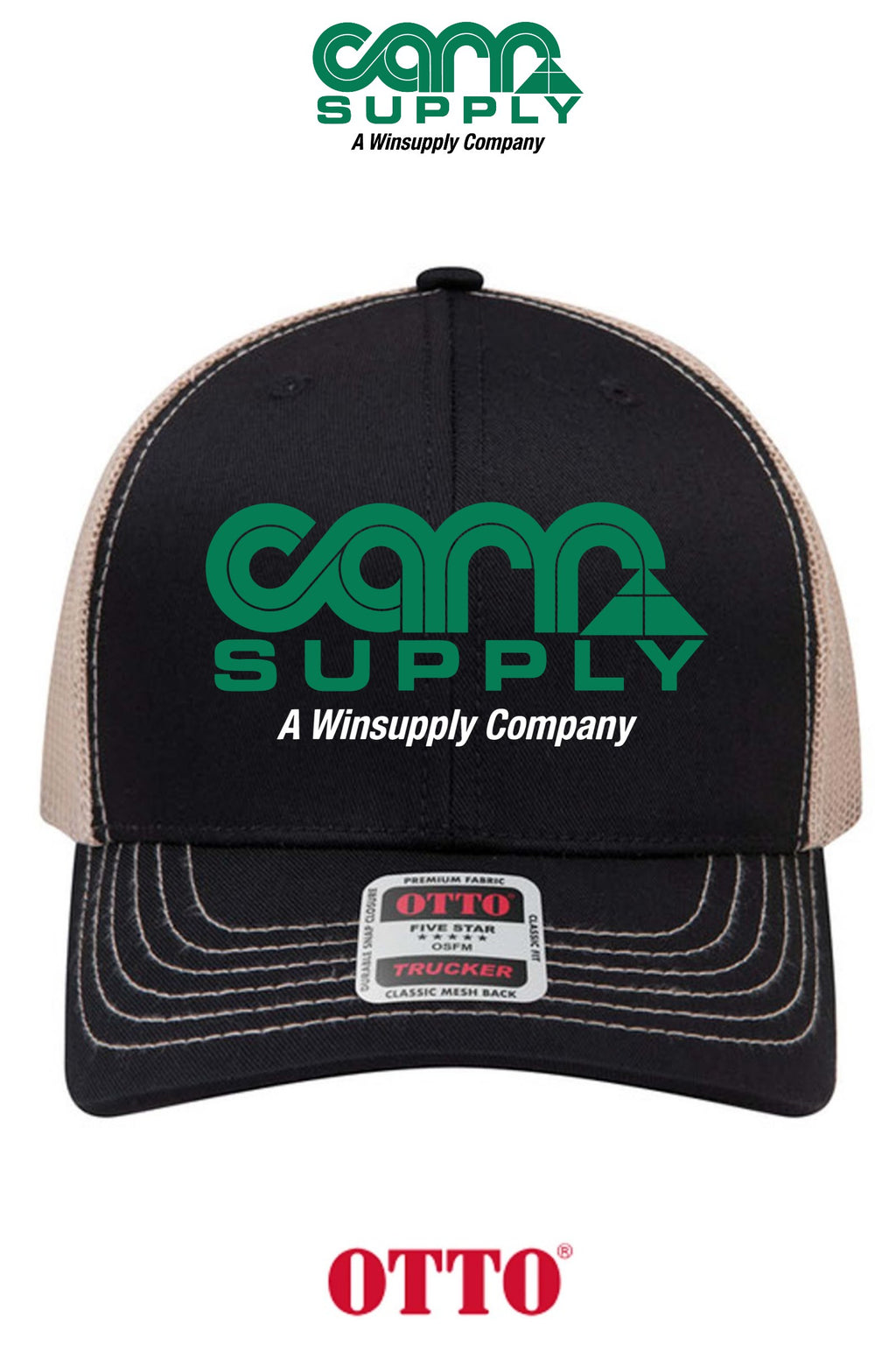 **BULK BUY SPECIAL** OTTO CAP® 6 Panel Mid Profile Mesh Back Trucker Hat - Carr Supply - Lancaster