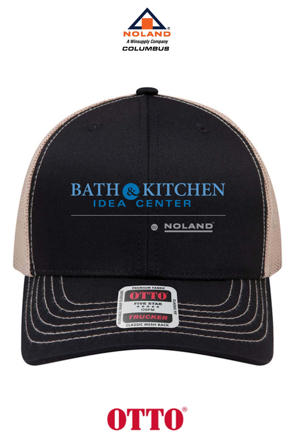 **BULK BUY SPECIAL** OTTO CAP® 6 Panel Mid Profile Mesh Back Trucker Hat - Columbus Noland