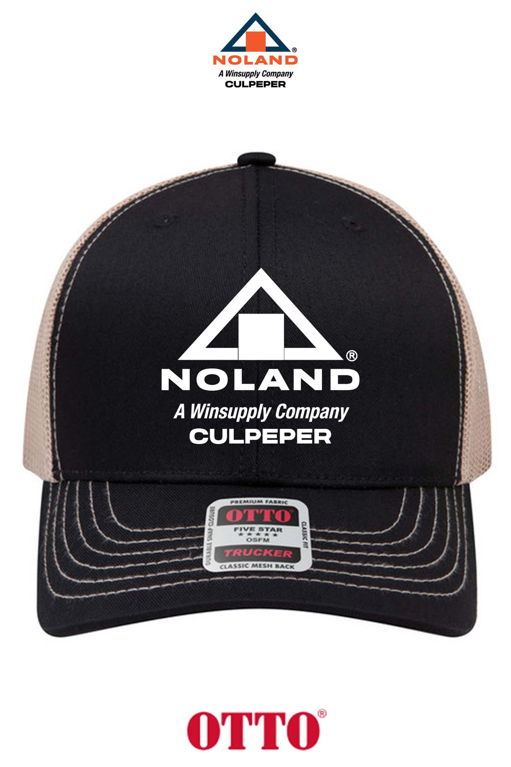 **BULK BUY SPECIAL** OTTO CAP® 6 Panel Mid Profile Mesh Back Trucker Hat - Culpeper Noland