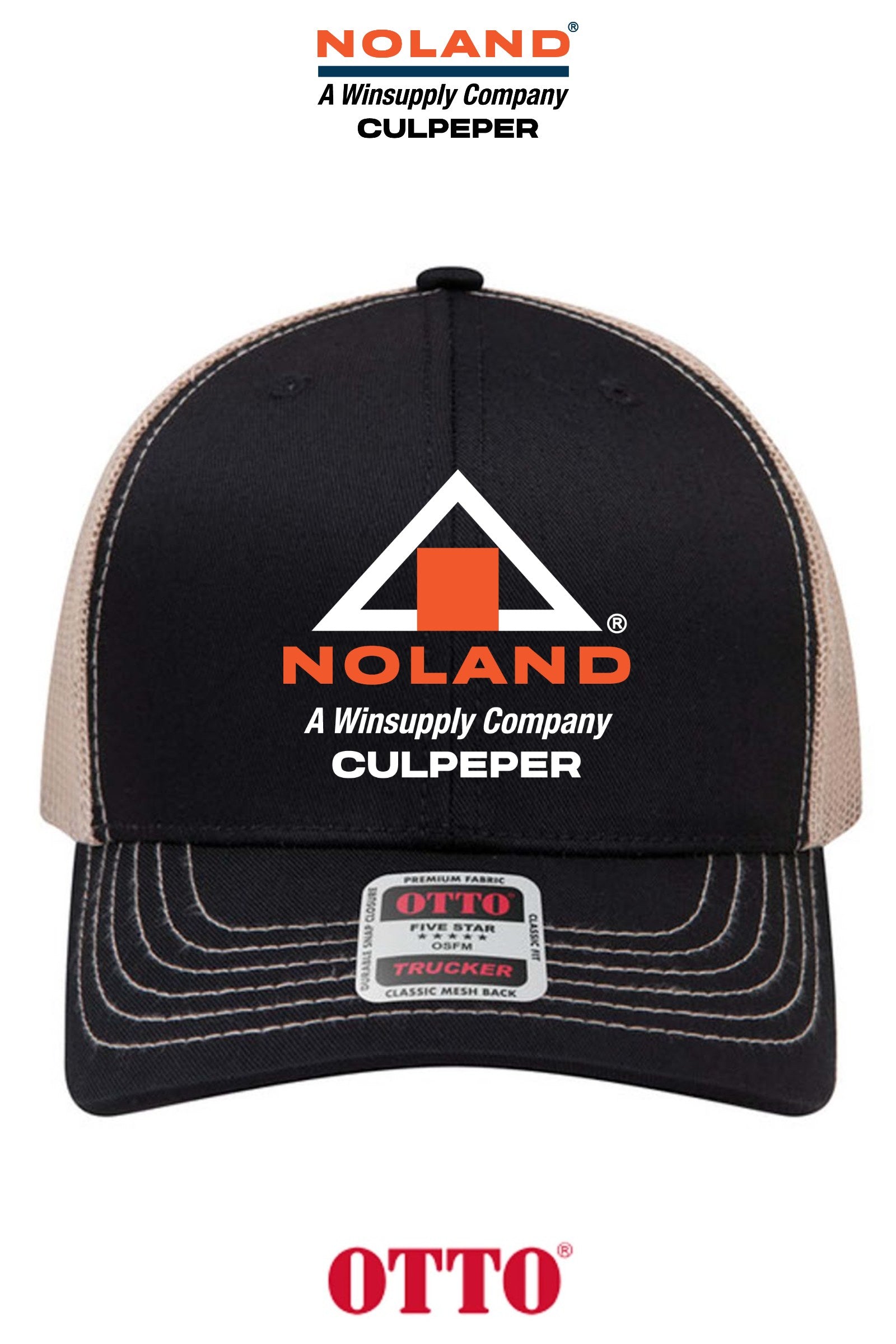 **BULK BUY SPECIAL** OTTO CAP® 6 Panel Mid Profile Mesh Back Trucker Hat - Culpeper Noland