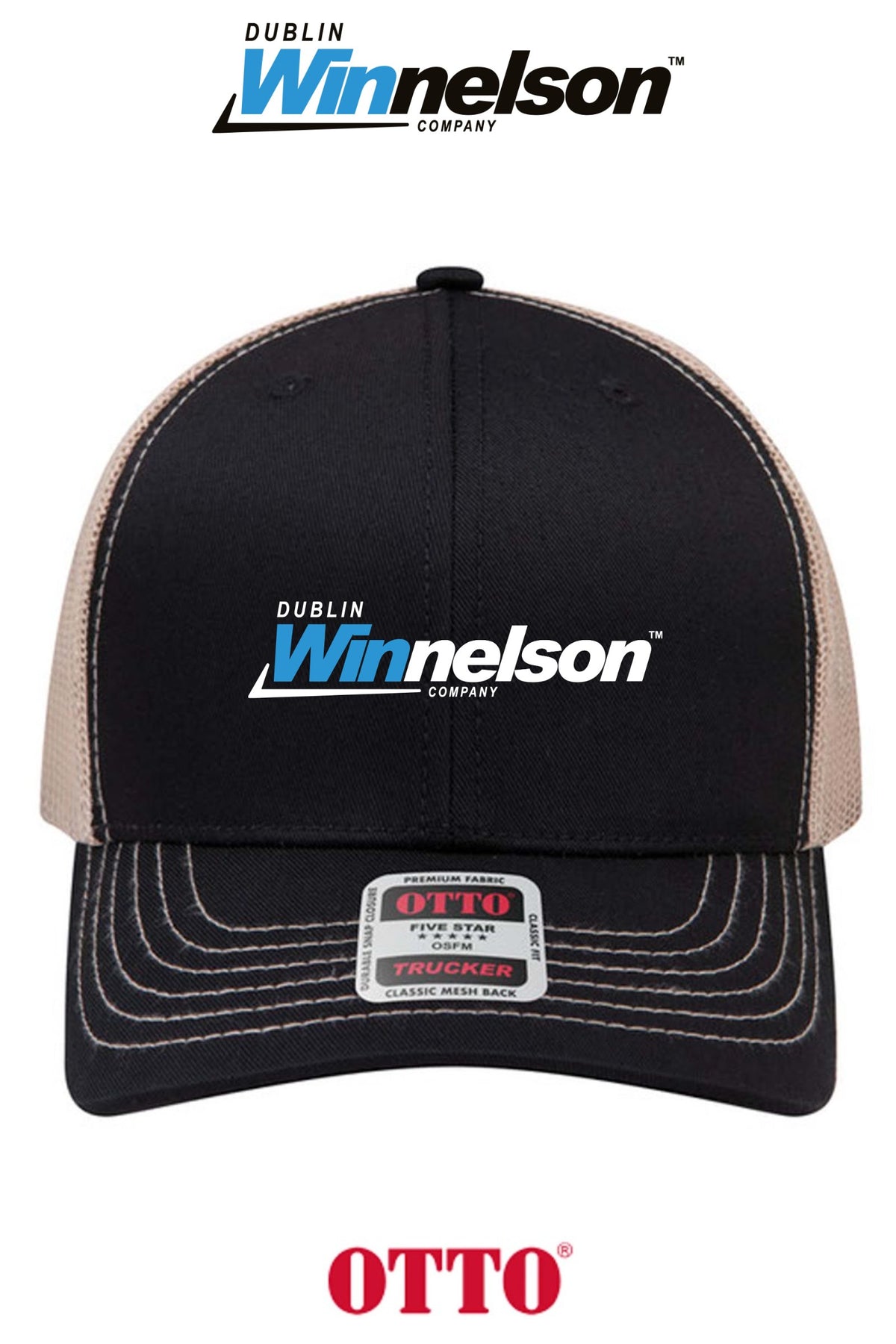 **BULK BUY SPECIAL** OTTO CAP® 6 Panel Mid Profile Mesh Back Trucker Hat - Dublin Winnelson
