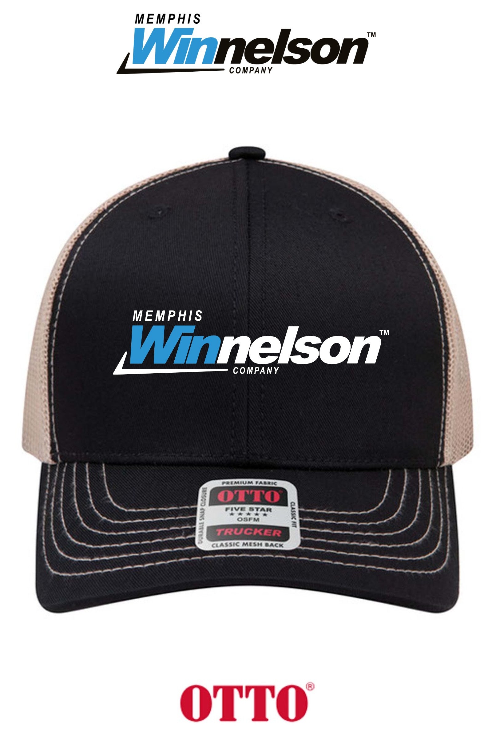 **BULK BUY SPECIAL** OTTO CAP® 6 Panel Mid Profile Mesh Back Trucker Hat - Memphis Winnelson