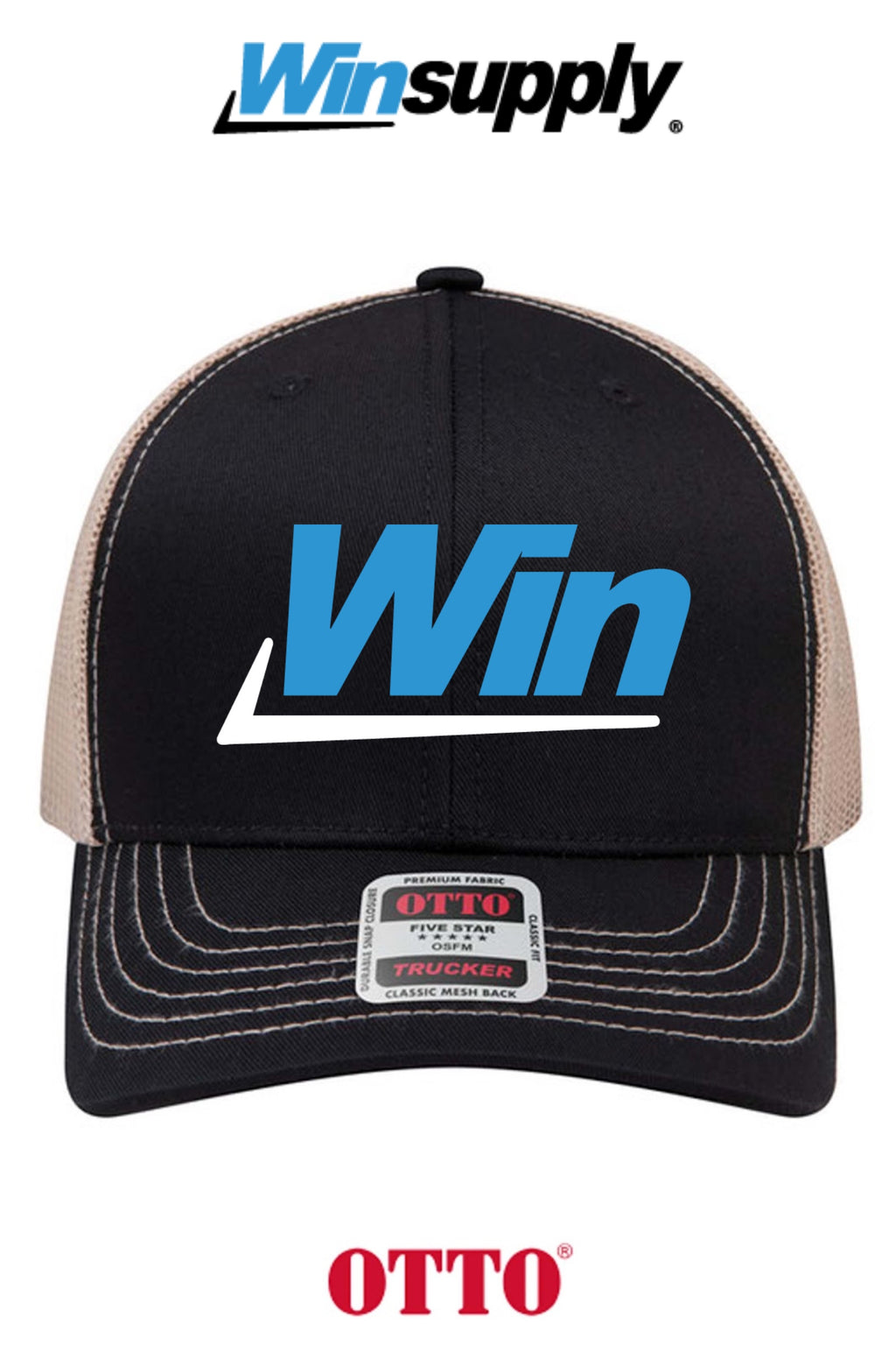 **BULK BUY SPECIAL** OTTO CAP® 6 Panel Mid Profile Mesh Back Trucker Hat - Winsupply INC.