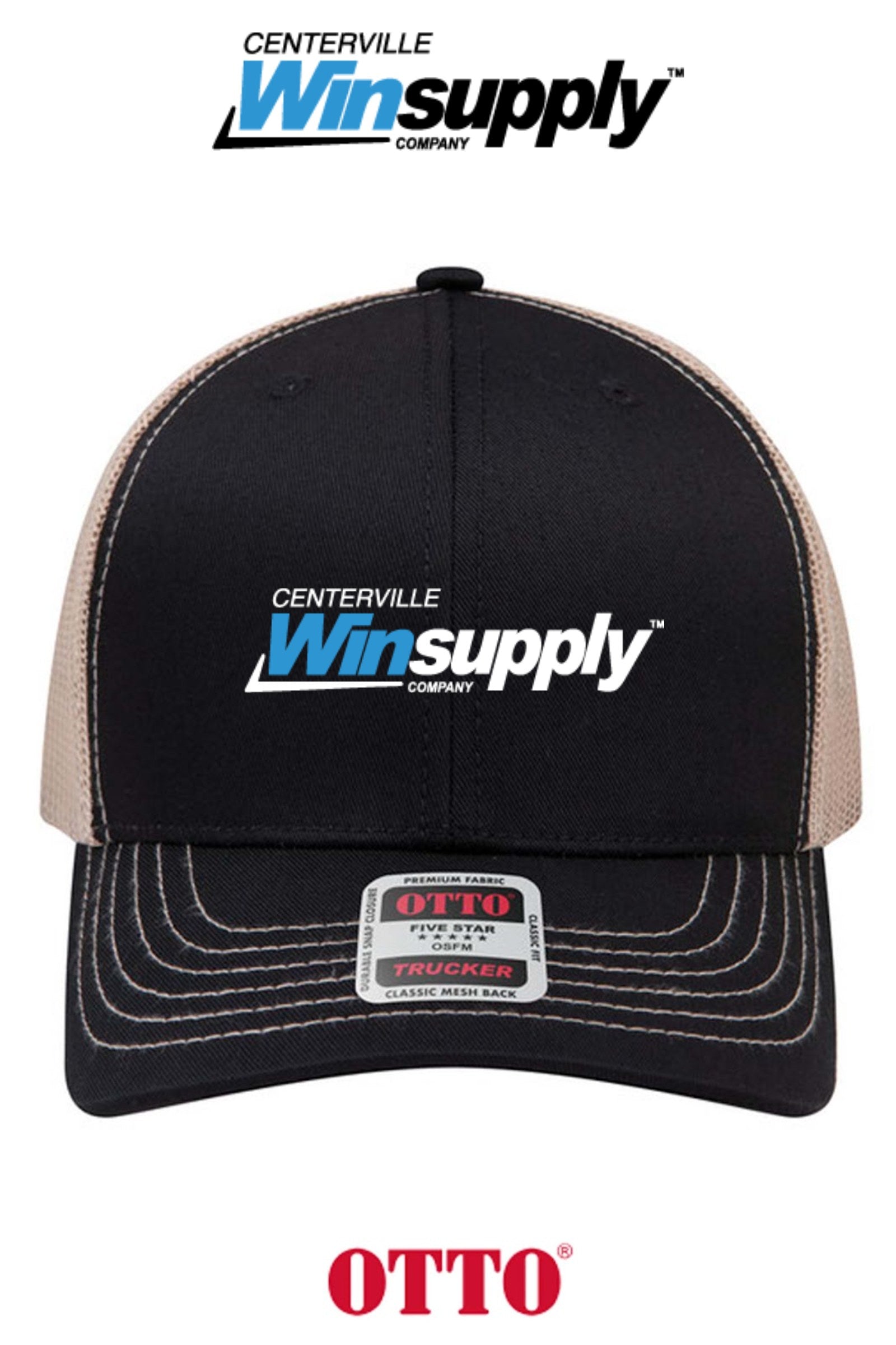 **BULK BUY SPECIAL** OTTO CAP® 6 Panel Mid Profile Mesh Back Trucker Hat - Winsupply of Centerville OH