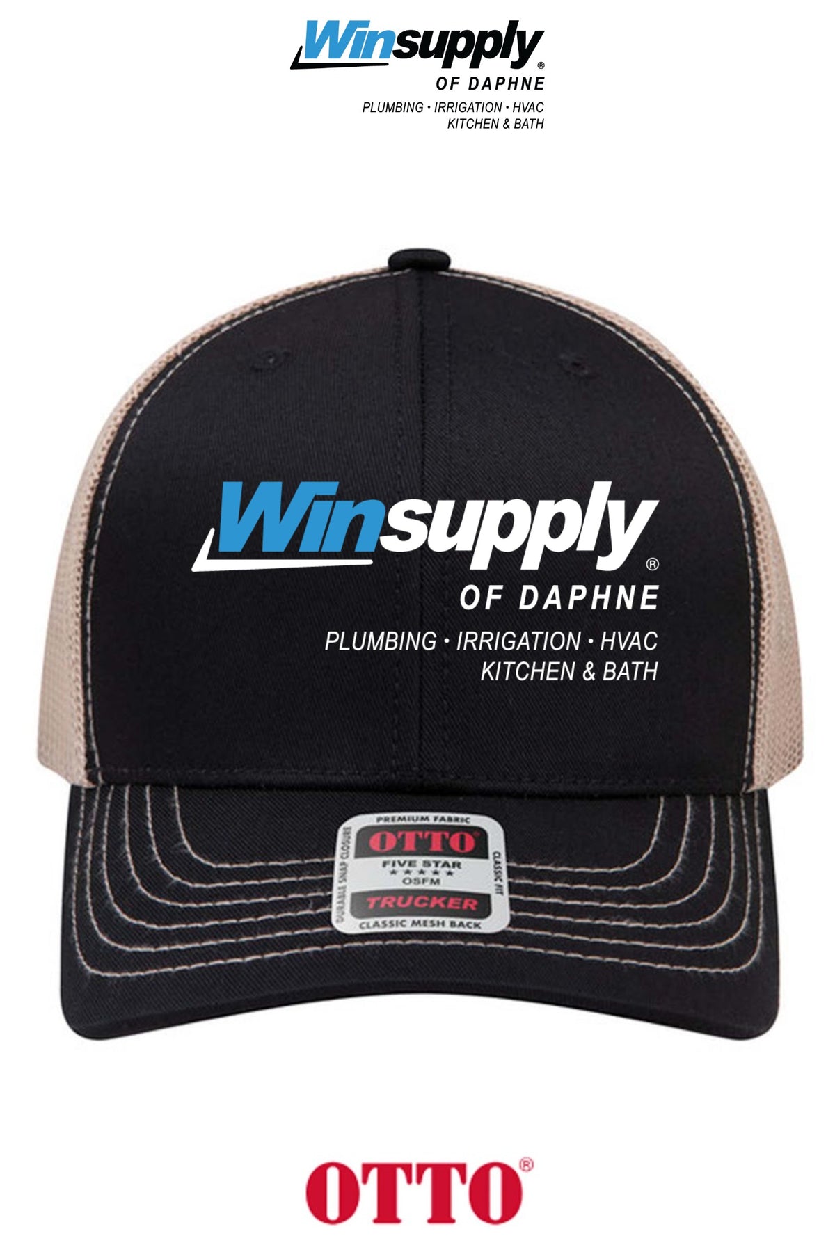 **BULK BUY SPECIAL** OTTO CAP® 6 Panel Mid Profile Mesh Back Trucker Hat - Winsupply of Daphne