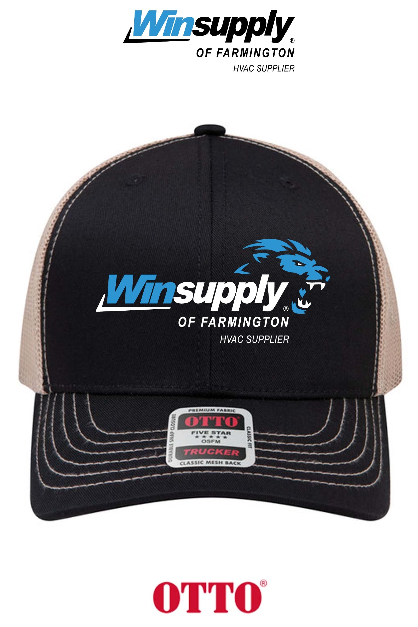**BULK BUY SPECIAL** OTTO CAP® 6 Panel Mid Profile Mesh Back Trucker Hat - Winsupply of Farmington