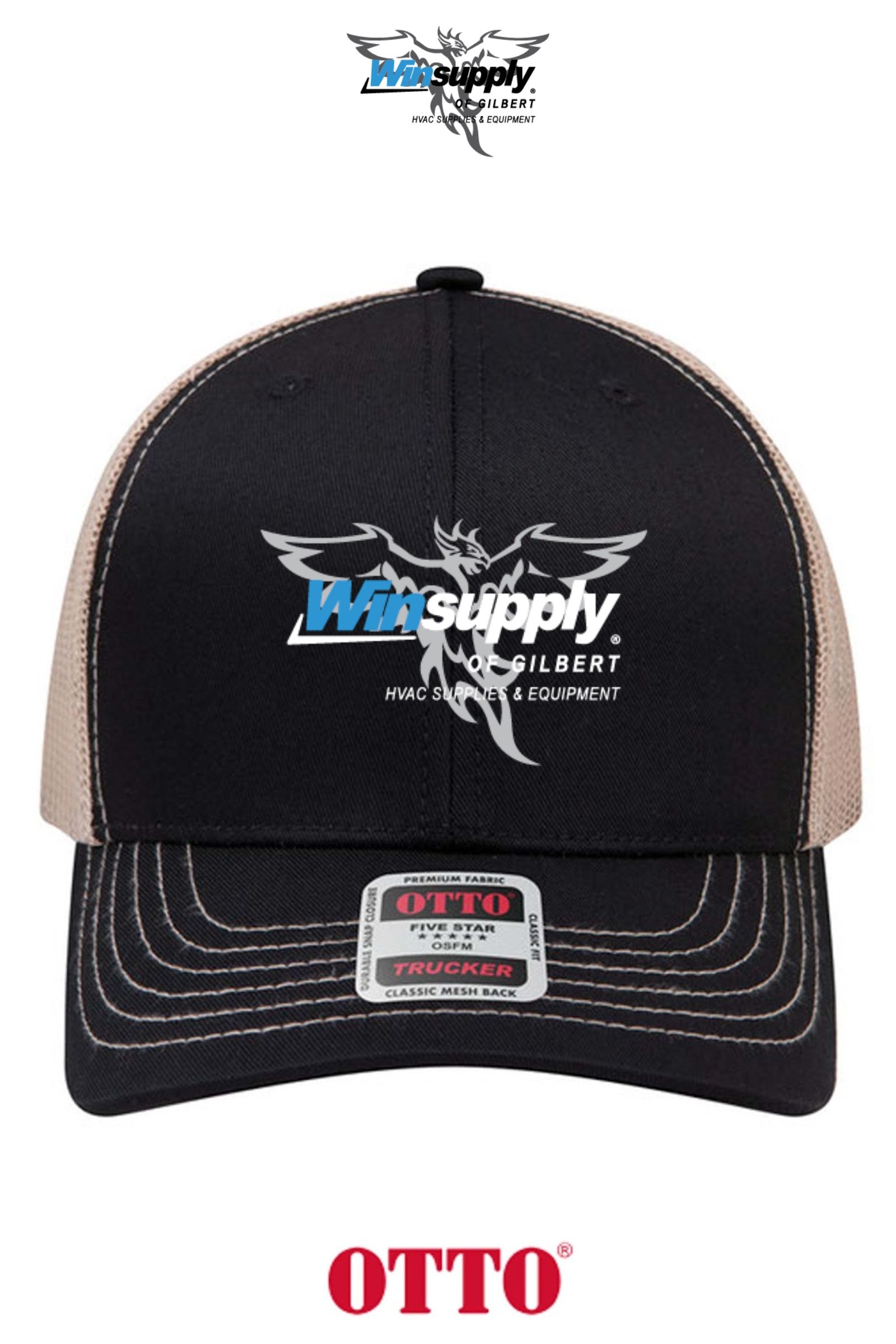 **BULK BUY SPECIAL** OTTO CAP® 6 Panel Mid Profile Mesh Back Trucker Hat - Winsupply of Gilbert