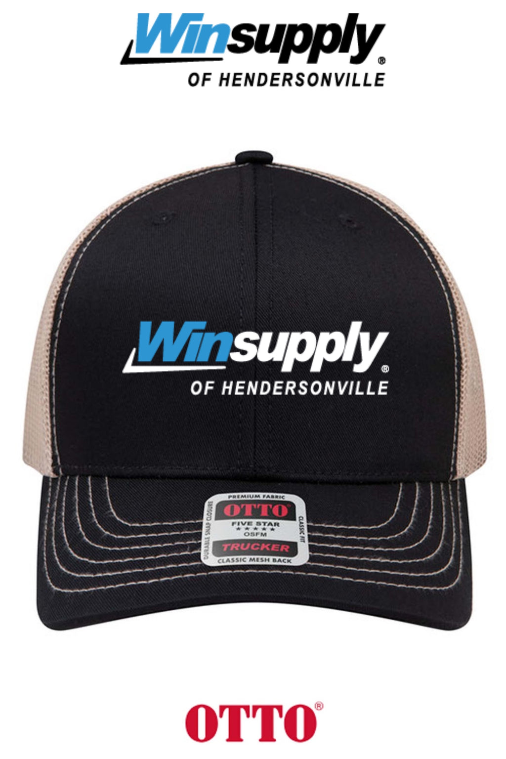 **BULK BUY SPECIAL** OTTO CAP® 6 Panel Mid Profile Mesh Back Trucker Hat - Winsupply of Hendersonville
