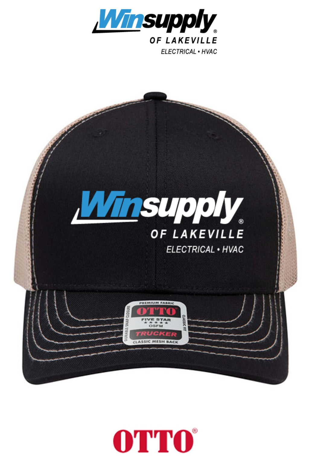 **BULK BUY SPECIAL** OTTO CAP® 6 Panel Mid Profile Mesh Back Trucker Hat - Winsupply of Lakeville