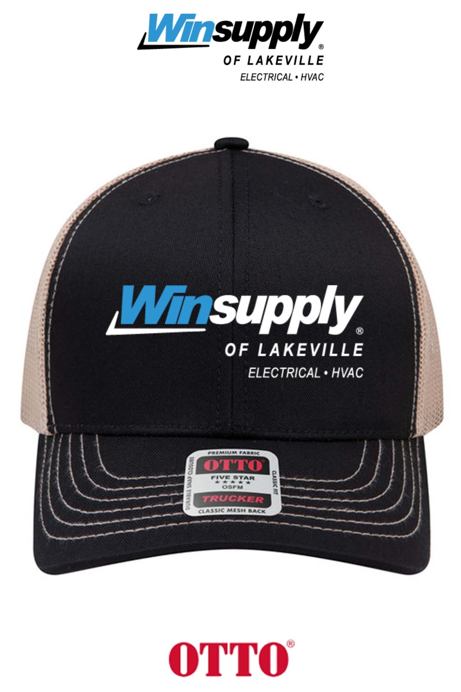 **BULK BUY SPECIAL** OTTO CAP® 6 Panel Mid Profile Mesh Back Trucker Hat - Winsupply of Lakeville