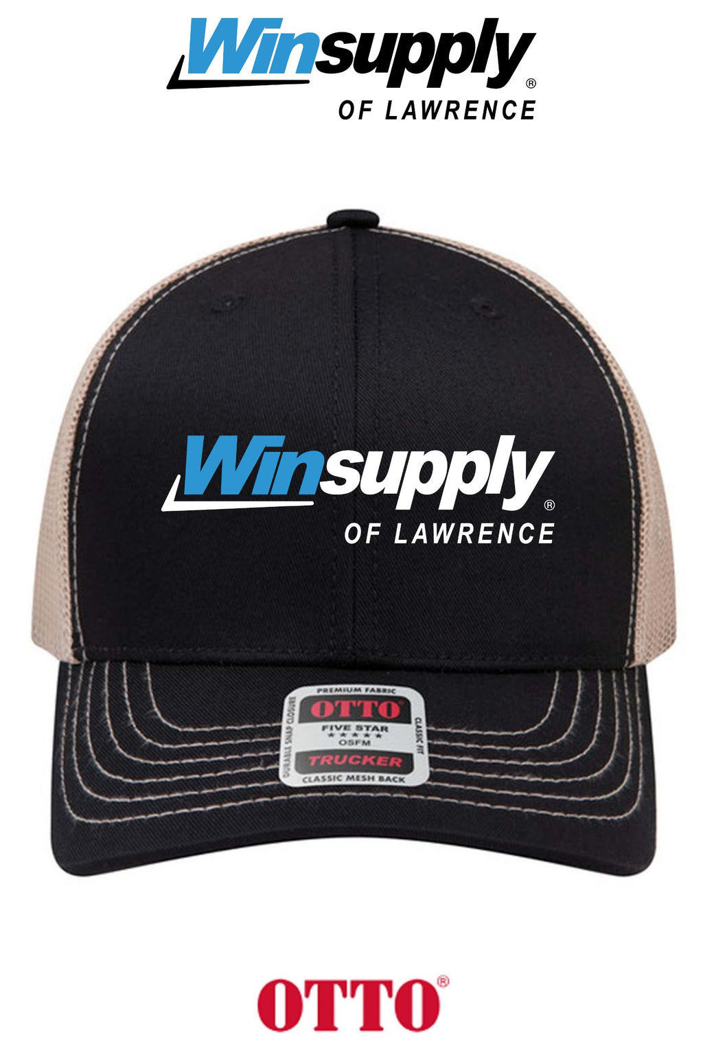 **BULK BUY SPECIAL** OTTO CAP® 6 Panel Mid Profile Mesh Back Trucker Hat - Winsupply of Lawrence