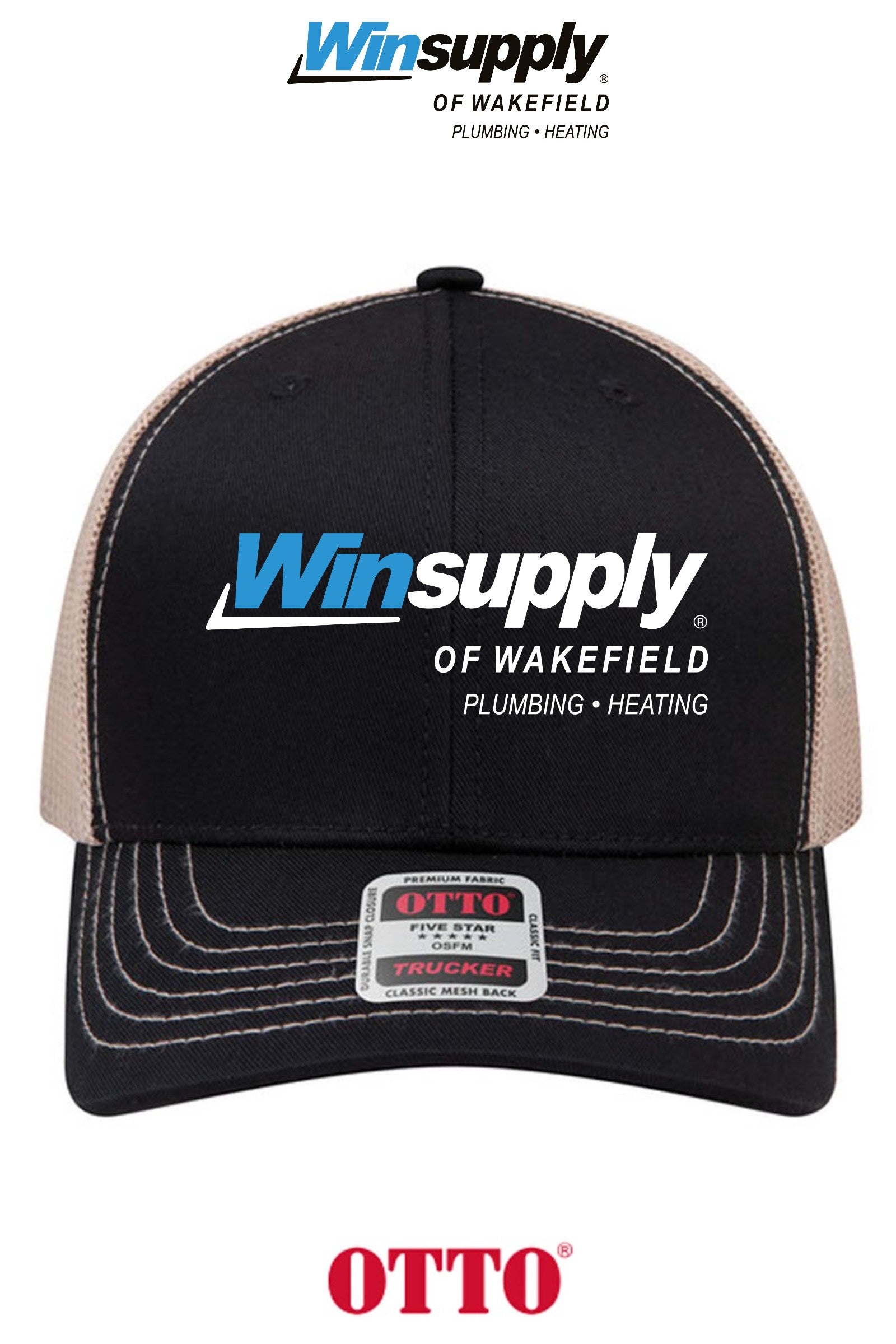 **BULK BUY SPECIAL** OTTO CAP® 6 Panel Mid Profile Mesh Back Trucker Hat - Winsupply of Wakefield